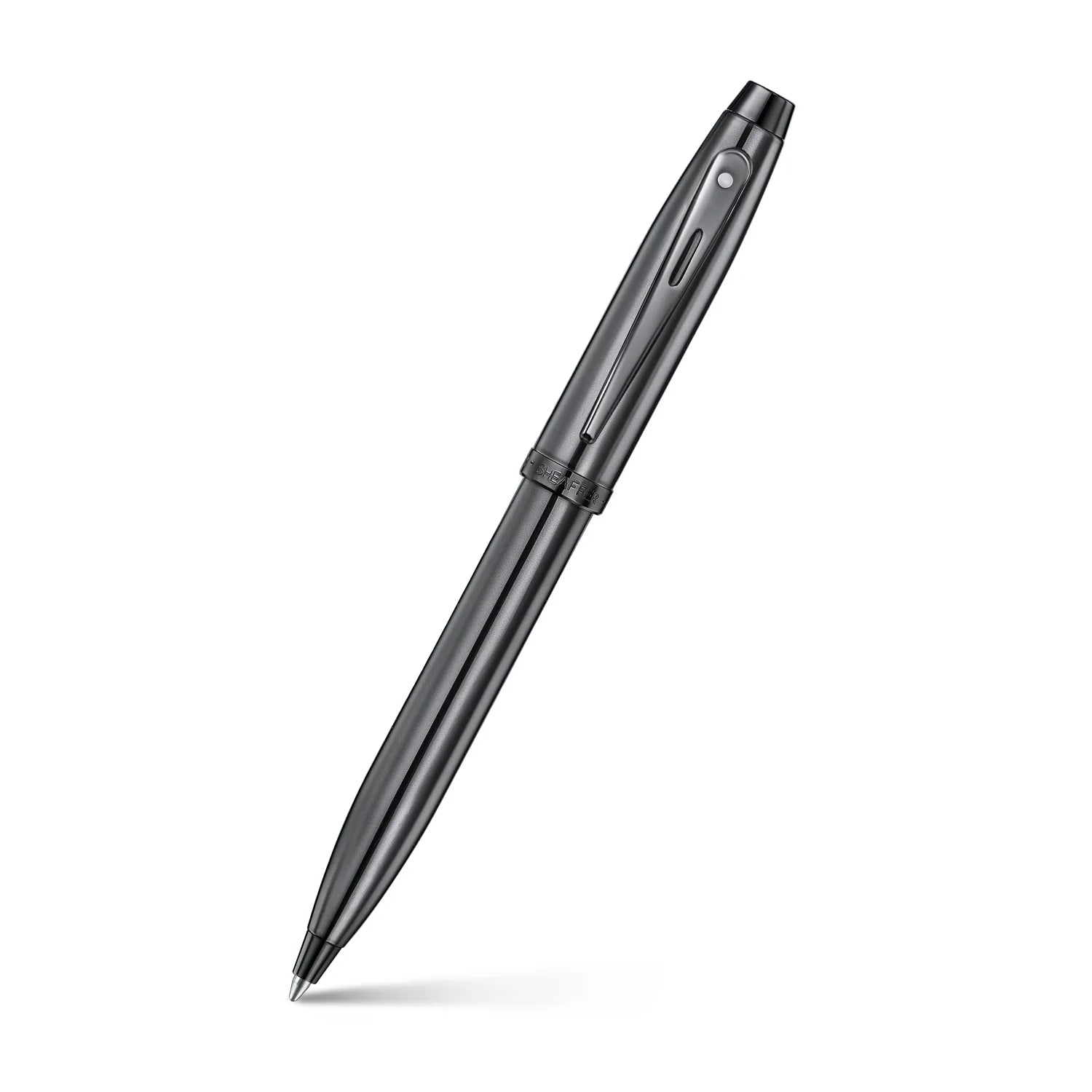 Sheaffer 100 Ionic Gunmetal Grey med blanke PVD-detaljer