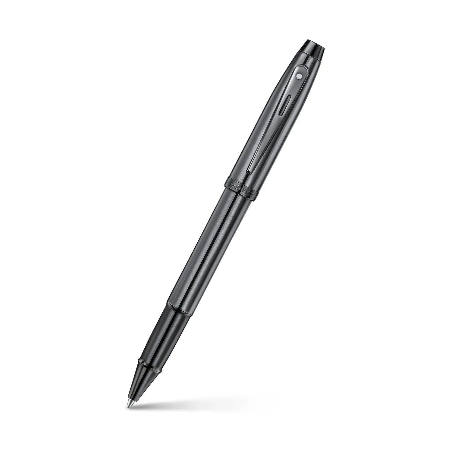 Sheaffer 100 Ionic Gunmetal Grey med blanke PVD-detaljer