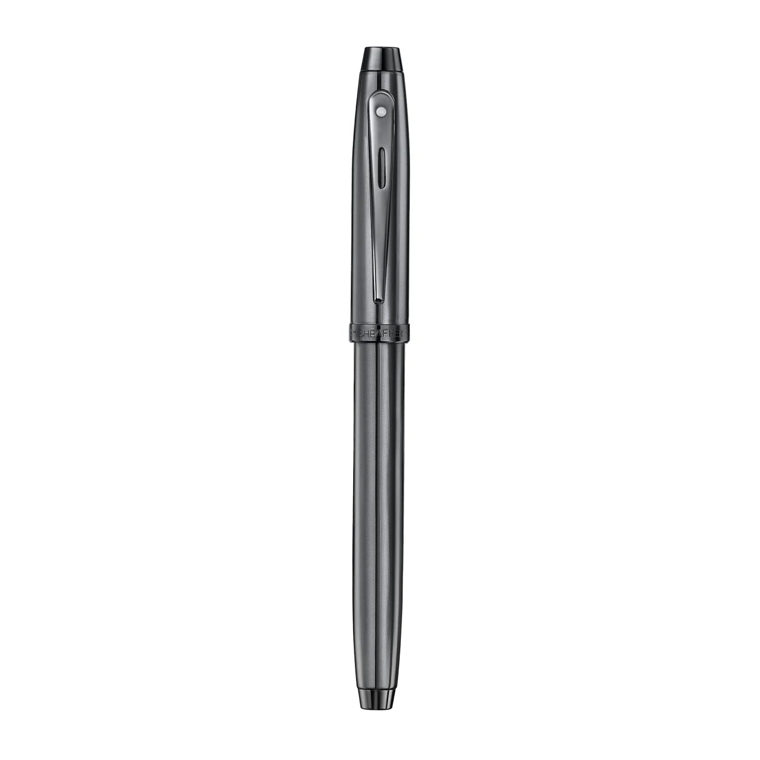 Sheaffer 100 Ionic Gunmetal Grey med blanke PVD-detaljer