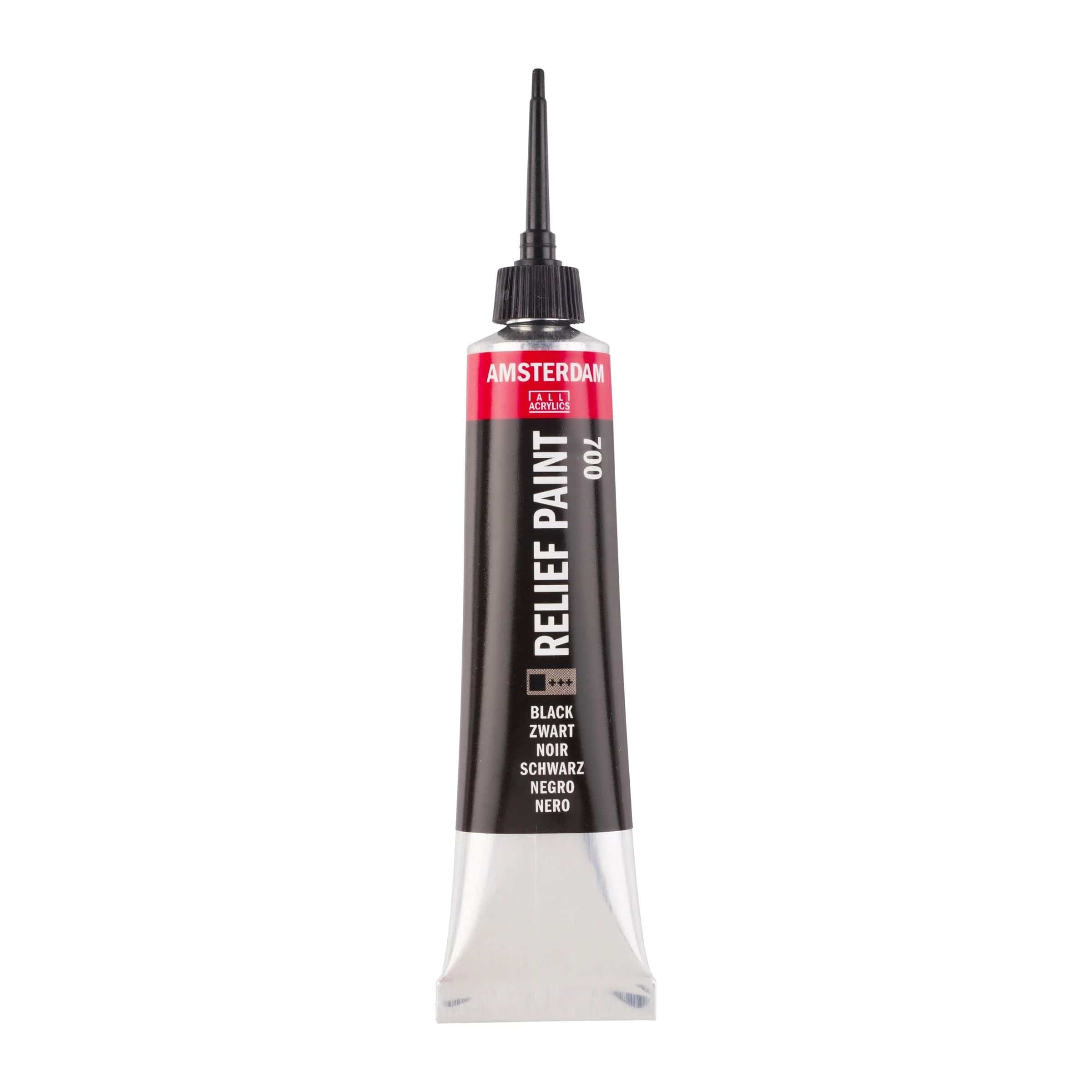 Amsterdam Akrylmaling Amsterdam RELIEF PAINT - black