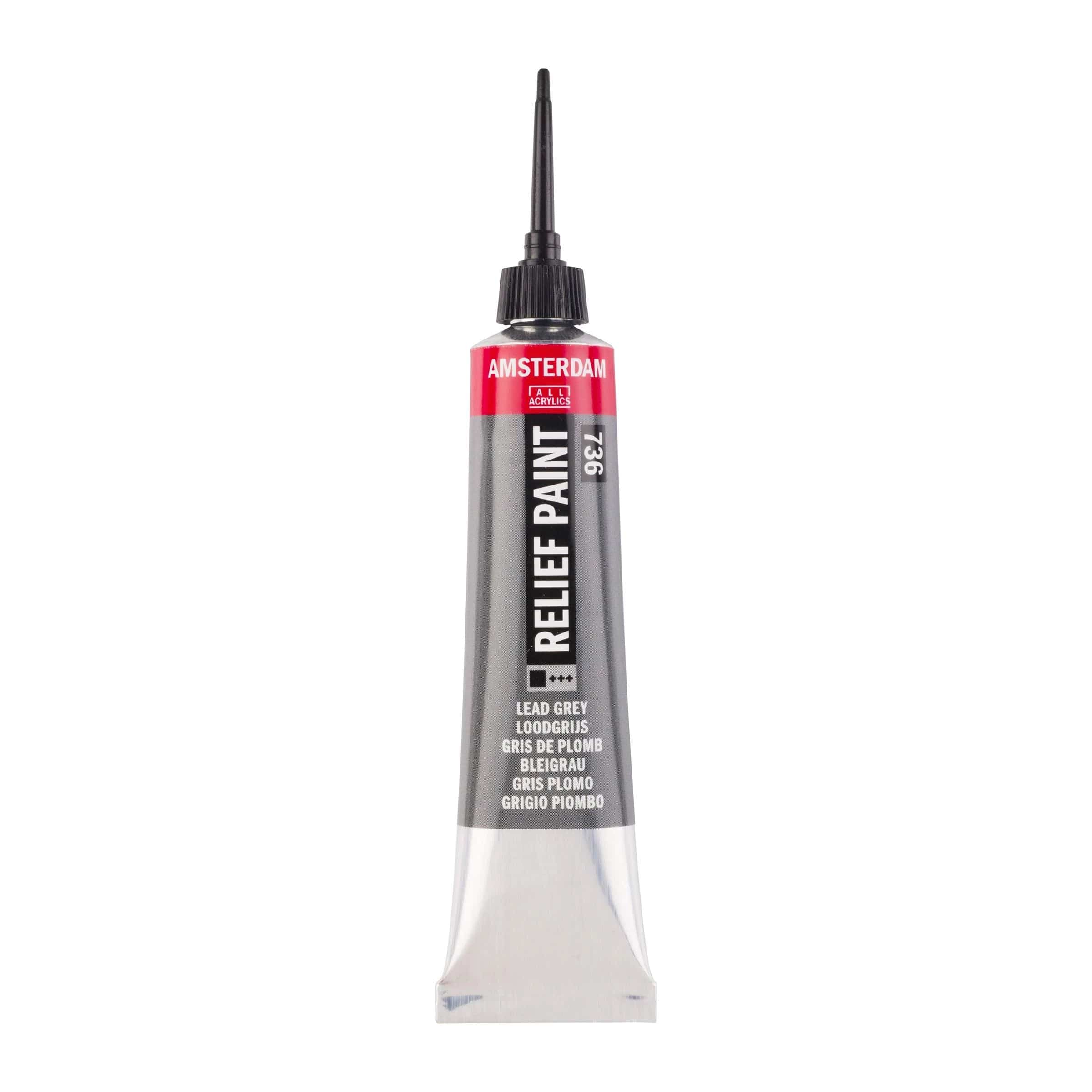 Amsterdam Akrylmaling AMSTERDAM RELIEF PAINT - Lead Gray