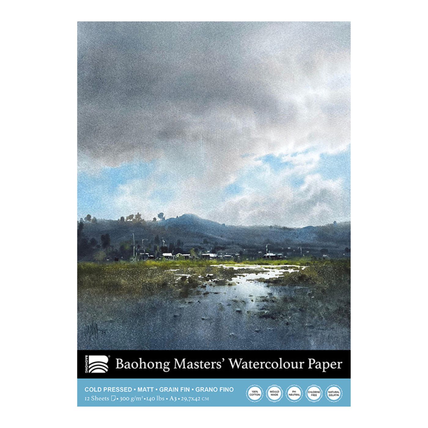 Baohong Masters' Aquarellblock – Porträt