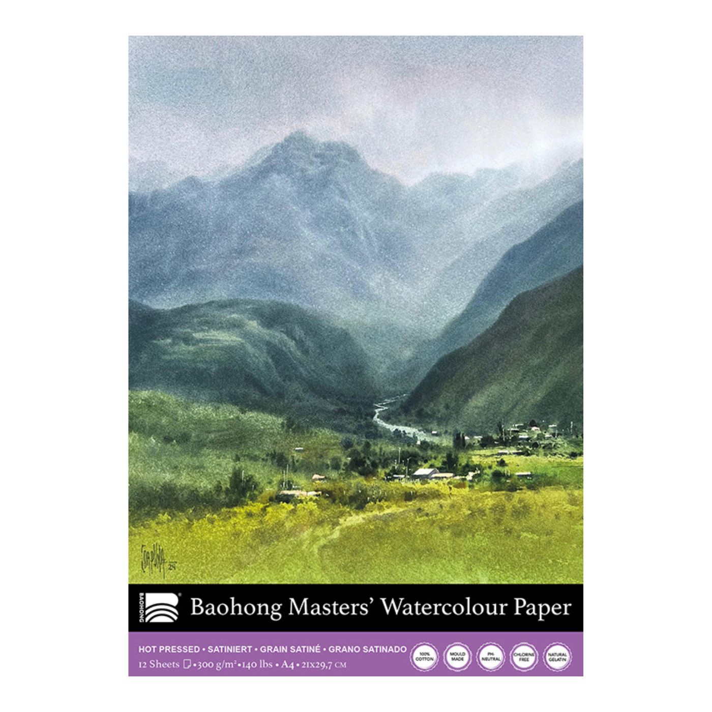 Baohong Masters' Aquarellblock – Porträt