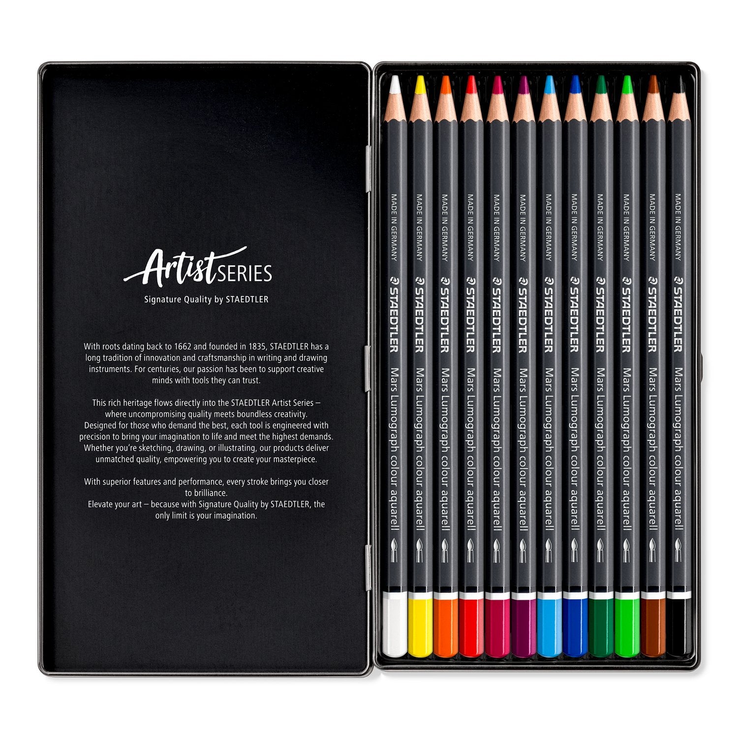 Staedtler Mars Lumograph color Watercolor set 12 pcs.