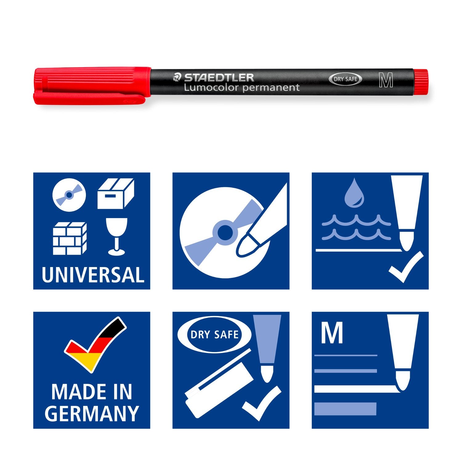 Staedtler Lumocolor permanent marker sæt 1mm 8 stk.