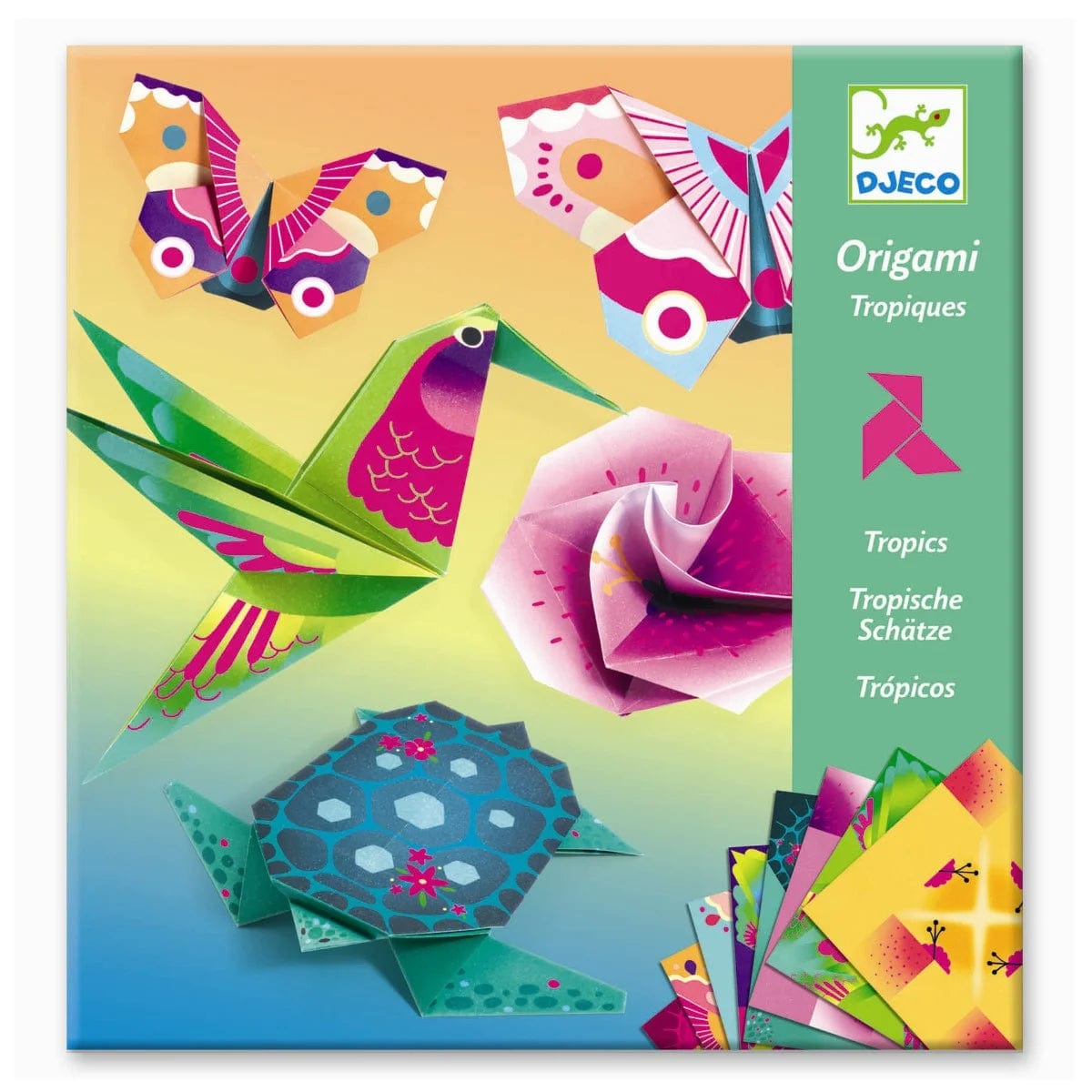 Djeco Aktivitetssæt Djeco Origami - Tropics