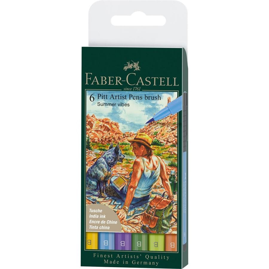 Faber-Castell Faber-Castell Brush Summer Vibes 6 stk