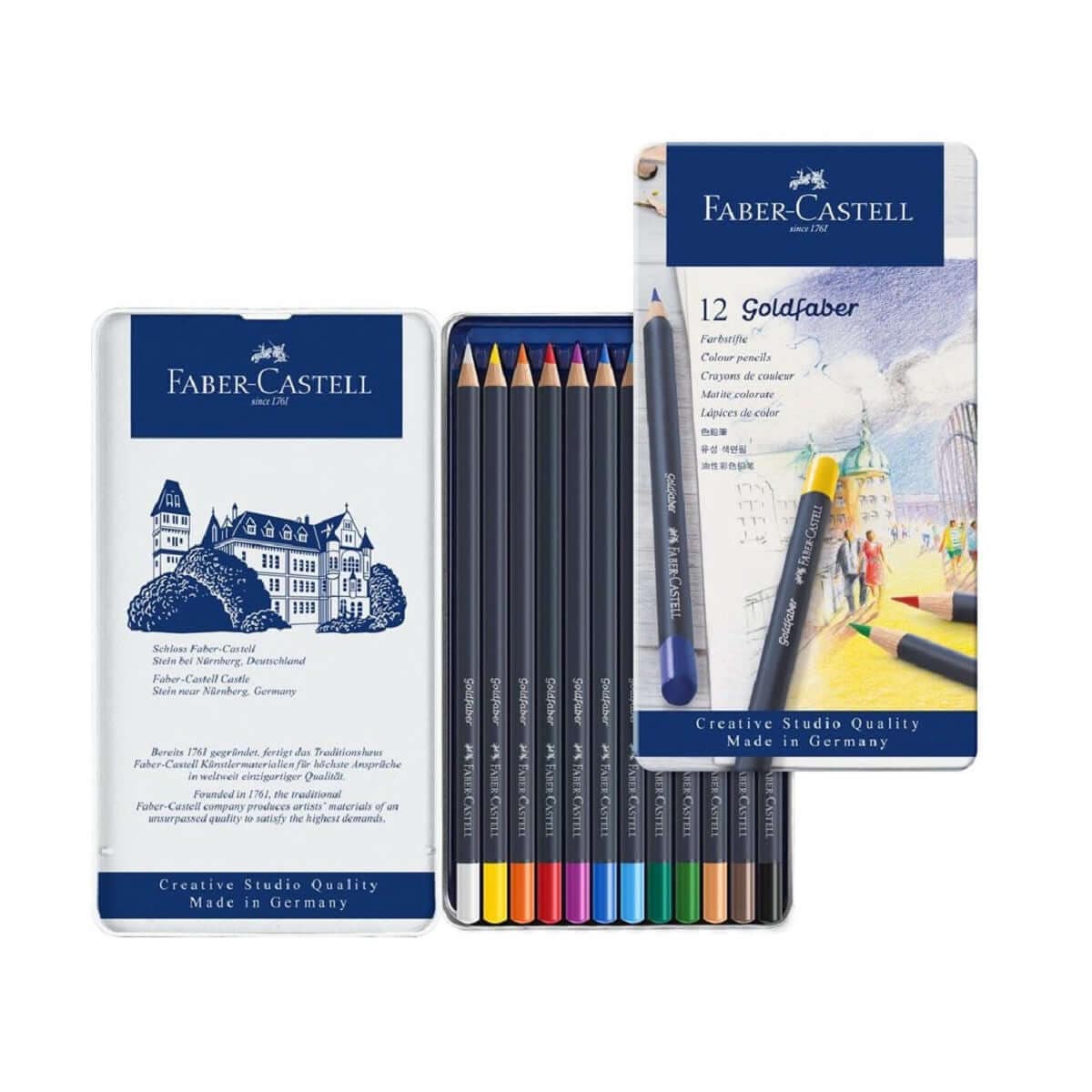 Faber-Castell Farveblyanter 12 stk Faber-Castell Goldfaber Colour Pencils sæt