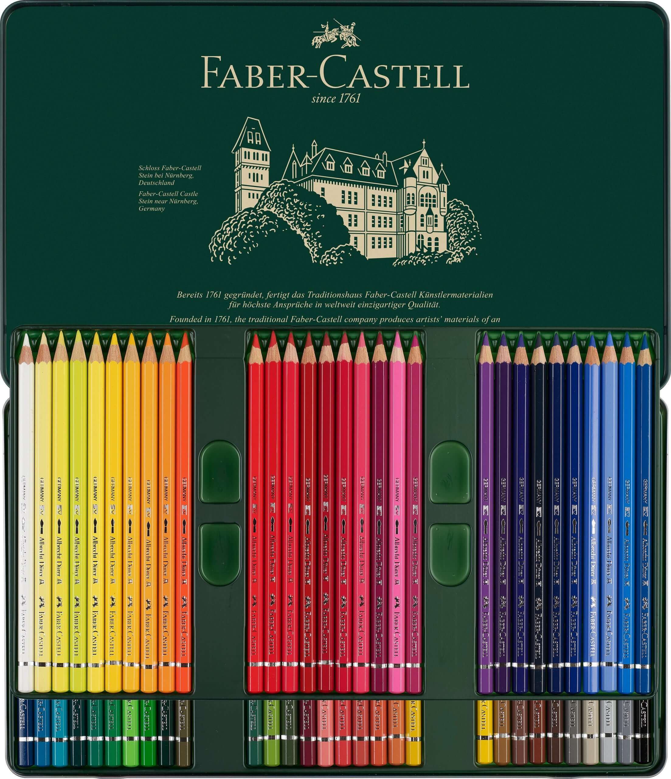 Faber-Castell Farveblyanter Faber-Castell Albrecht Dürer akvarelfarver tinæske - 60 farver