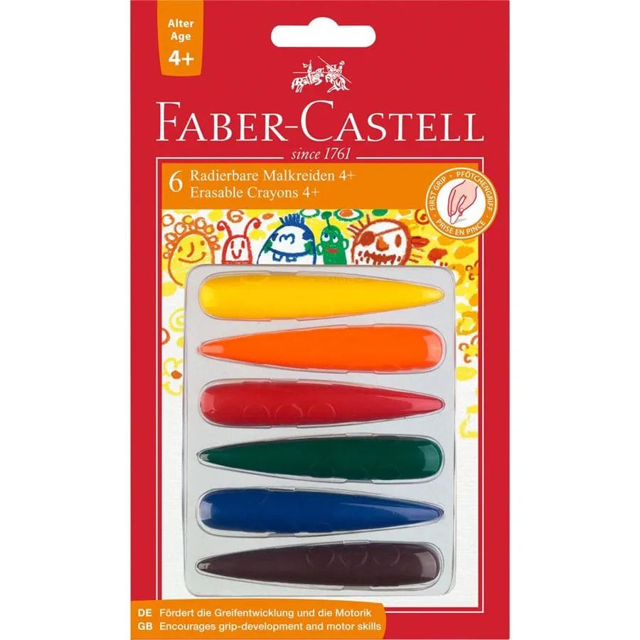 Faber-Castell Farveblyanter Faber-Castell Crayons Malekridt 6 stk.