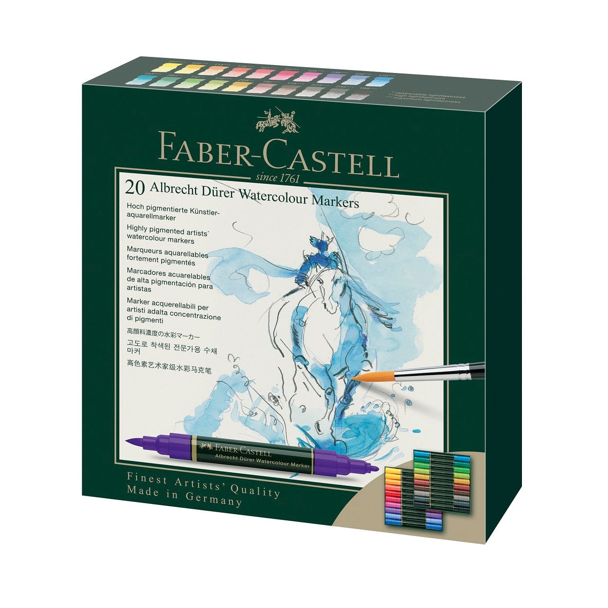 Faber-Castell Markers Faber-Castell Alb. Dürer watercolour marker sæt 20 stk