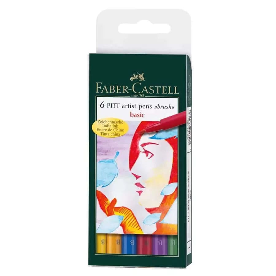 Faber-Castell Tuscher Basic Faber-Castell Pitt Artist Pens Brush sæt (Flere Varianter)