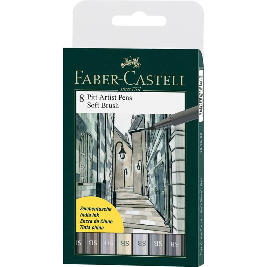 Faber-Castell Tuscher Faber-Castell Pitt Artist Pens Soft brush sæt