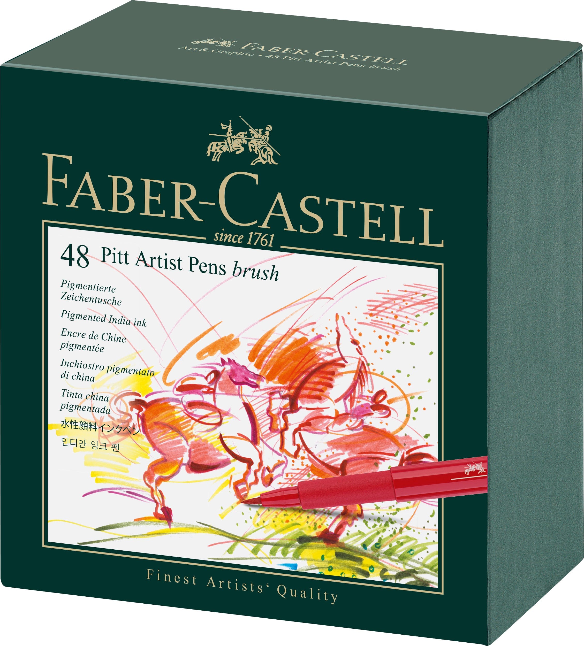 Faber-Castell Tuscher Pitt artist pen brush - 48 farver