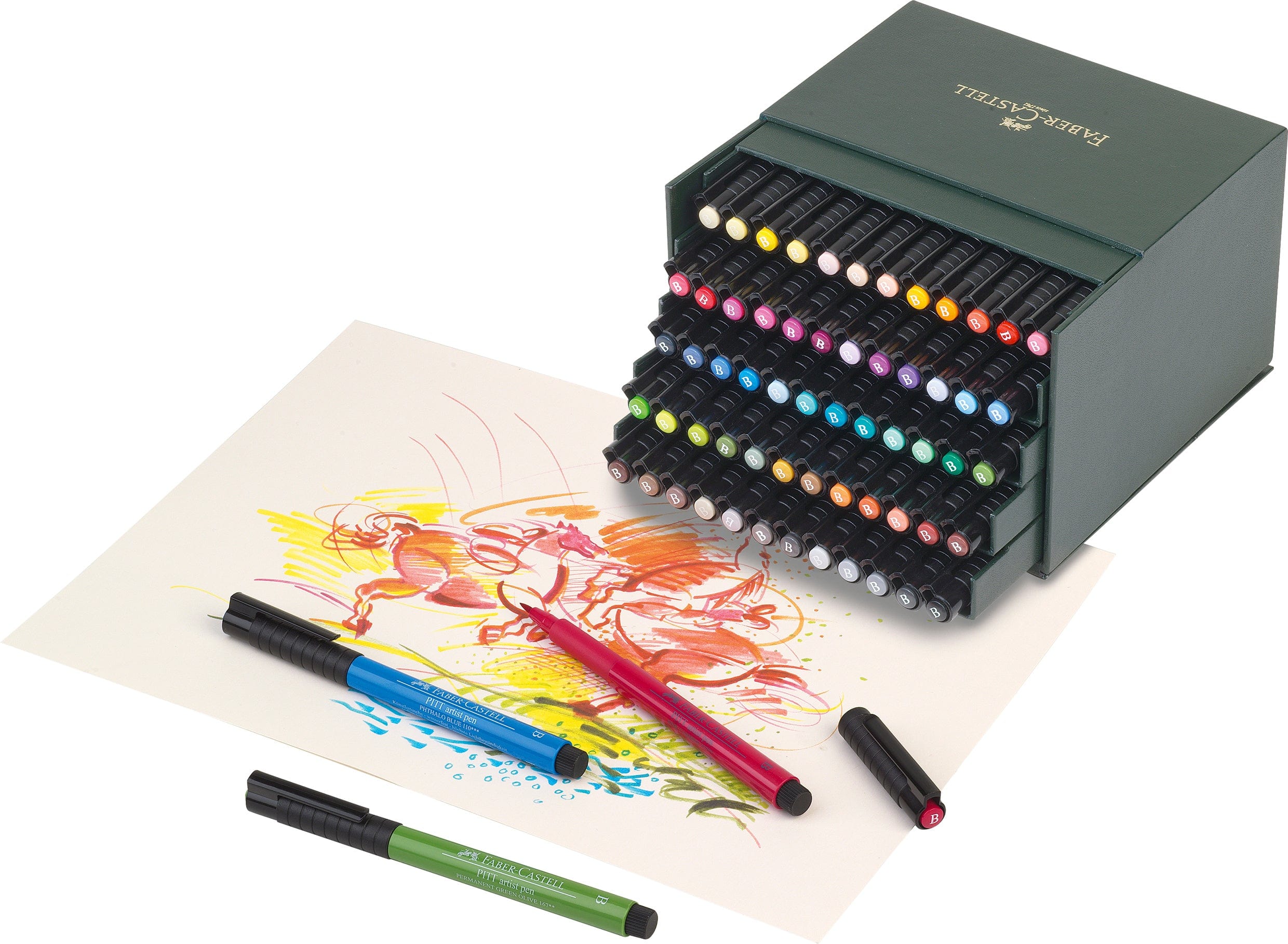 Faber-Castell Tuscher Pitt artist pen brush - 60 farver