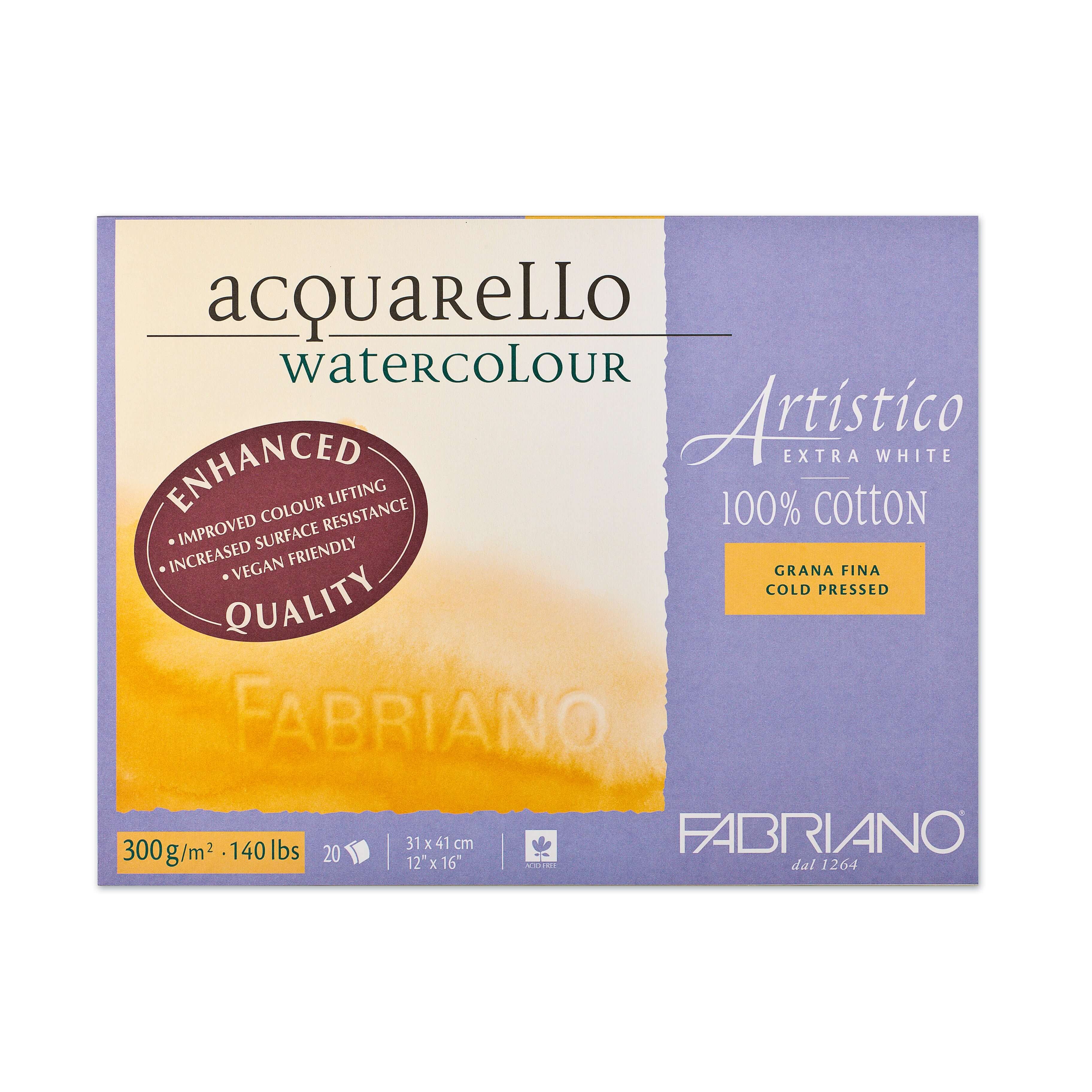 Fabriano Papir 31x41 cm Extra White Fabriano Cold Pressed