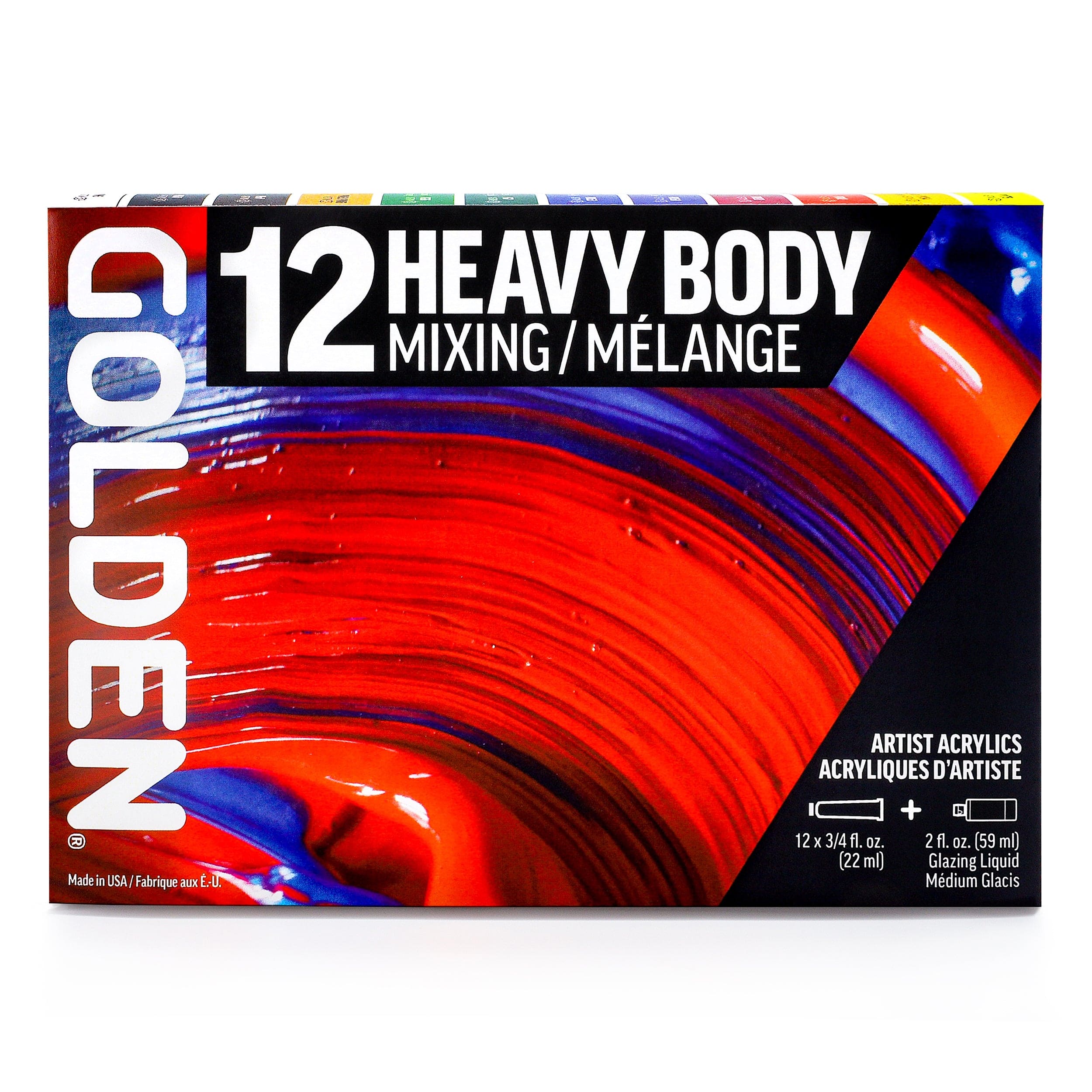 Golden Akrylmaling Golden Heavy Body Mixing sæt 924