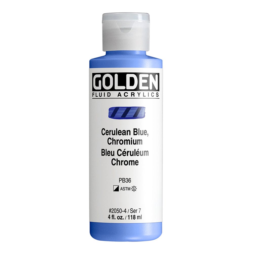 Golden Fluid 118ml Cerulean Blue, Chromium