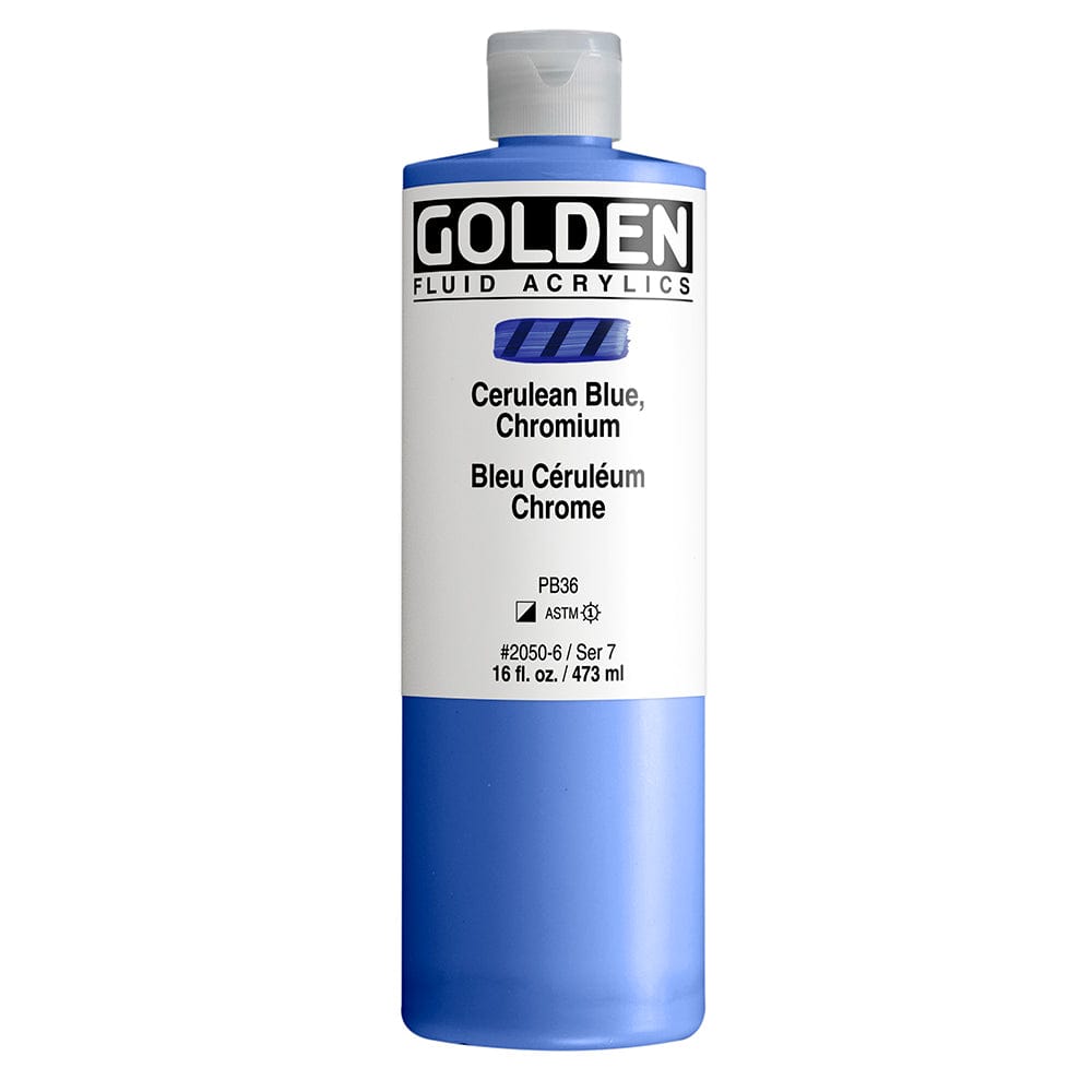 Golden Fluid 473ml Cerulean Blue, Chromium