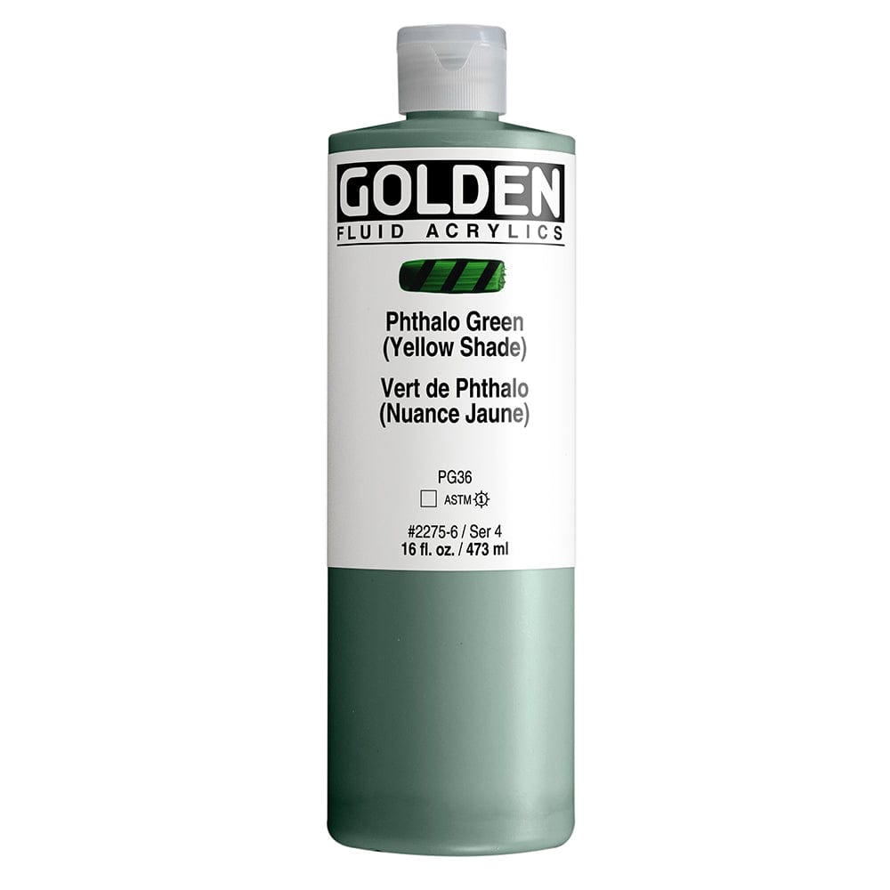 Golden Fluid 473ml Phthalo Green (Yellow Shade)