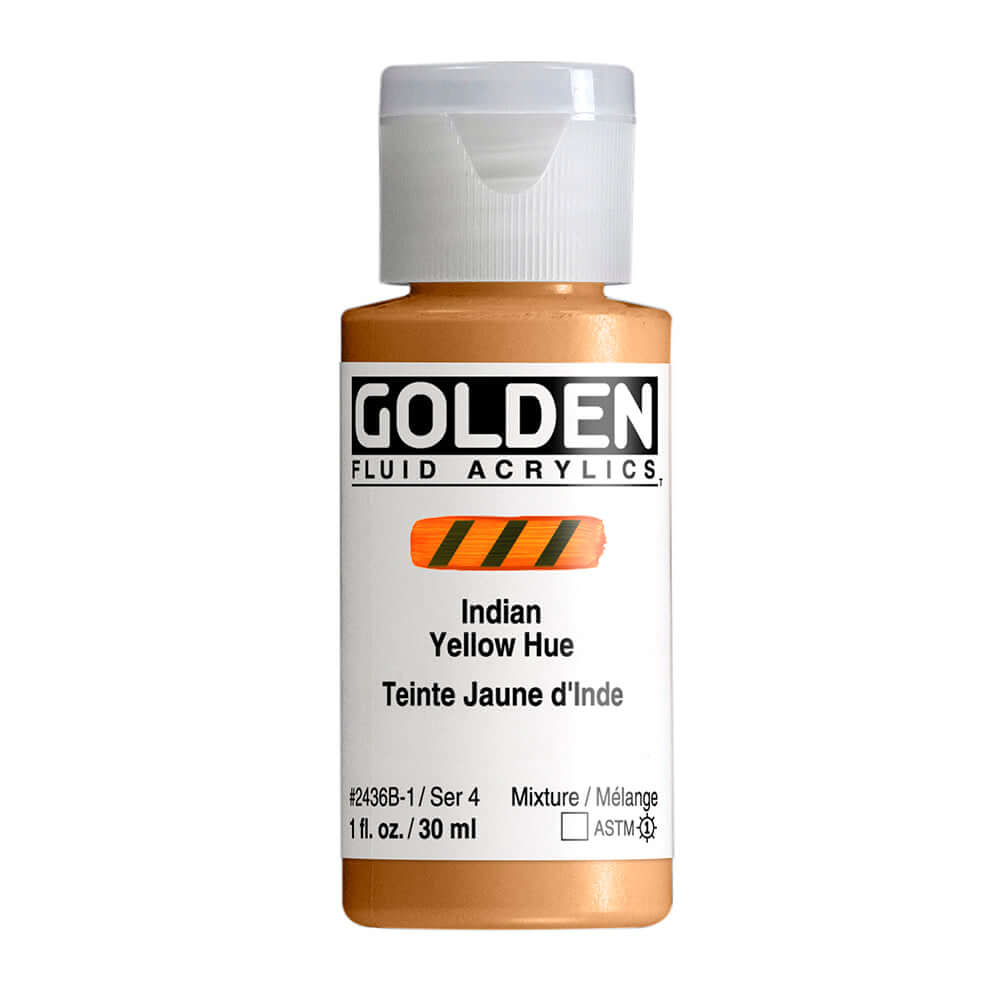 Golden Fluid Indian Yellow Hue