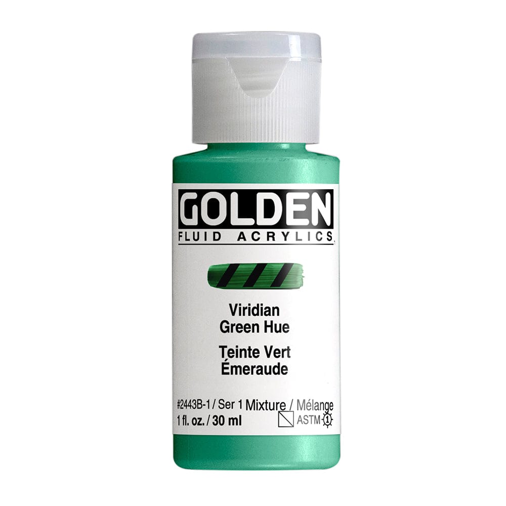 Golden Fluid Viridian Green Hue