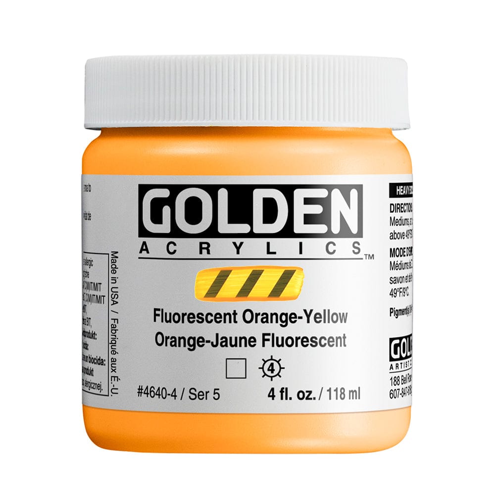 Golden Heavy Body 118ml Fluorescent Orange-Yellow