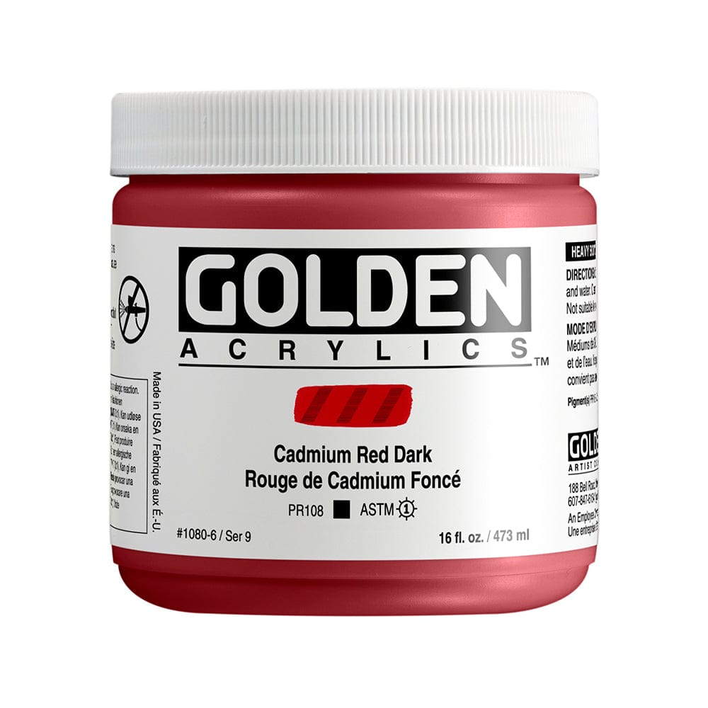 Golden Heavy Body 473ml Cadmium Red Dark