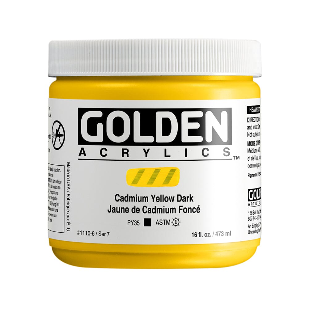 Golden Heavy Body 473ml Cadmium Yellow Dark