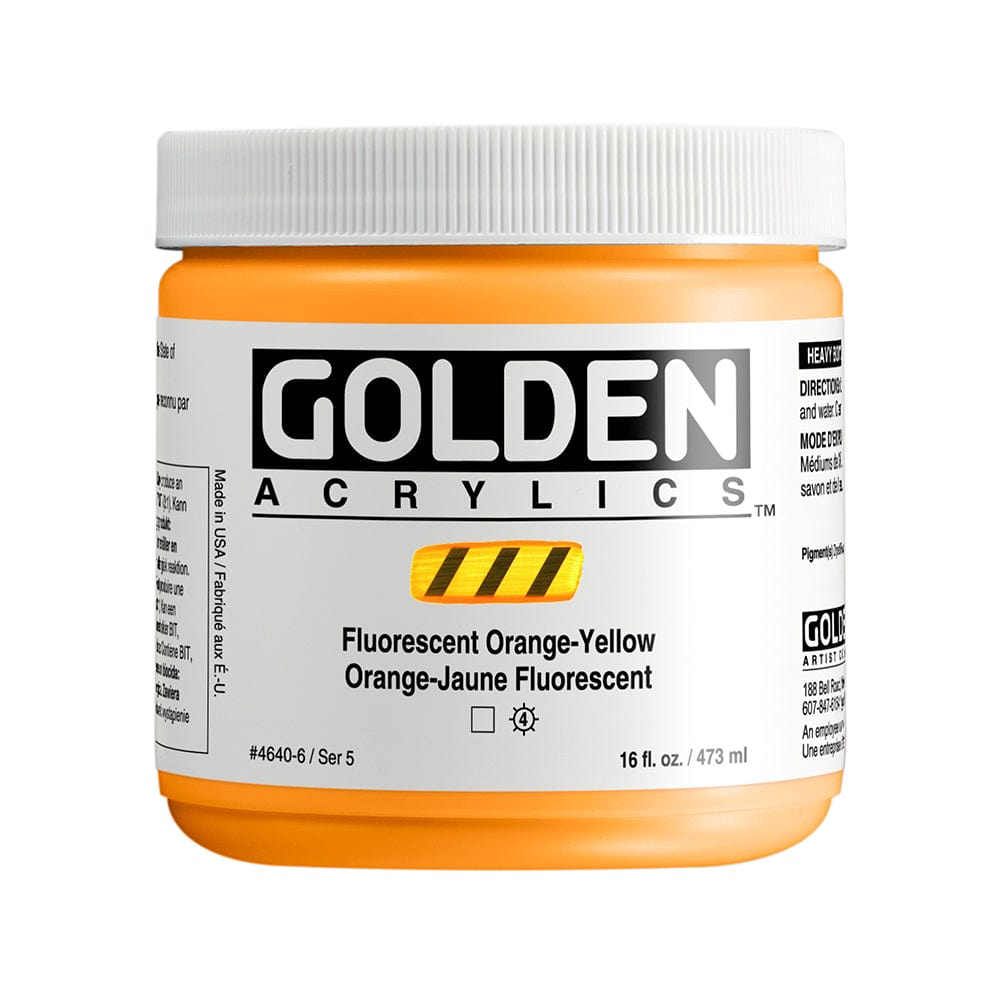 Golden Heavy Body 473ml Fluorescent Orange-Yellow