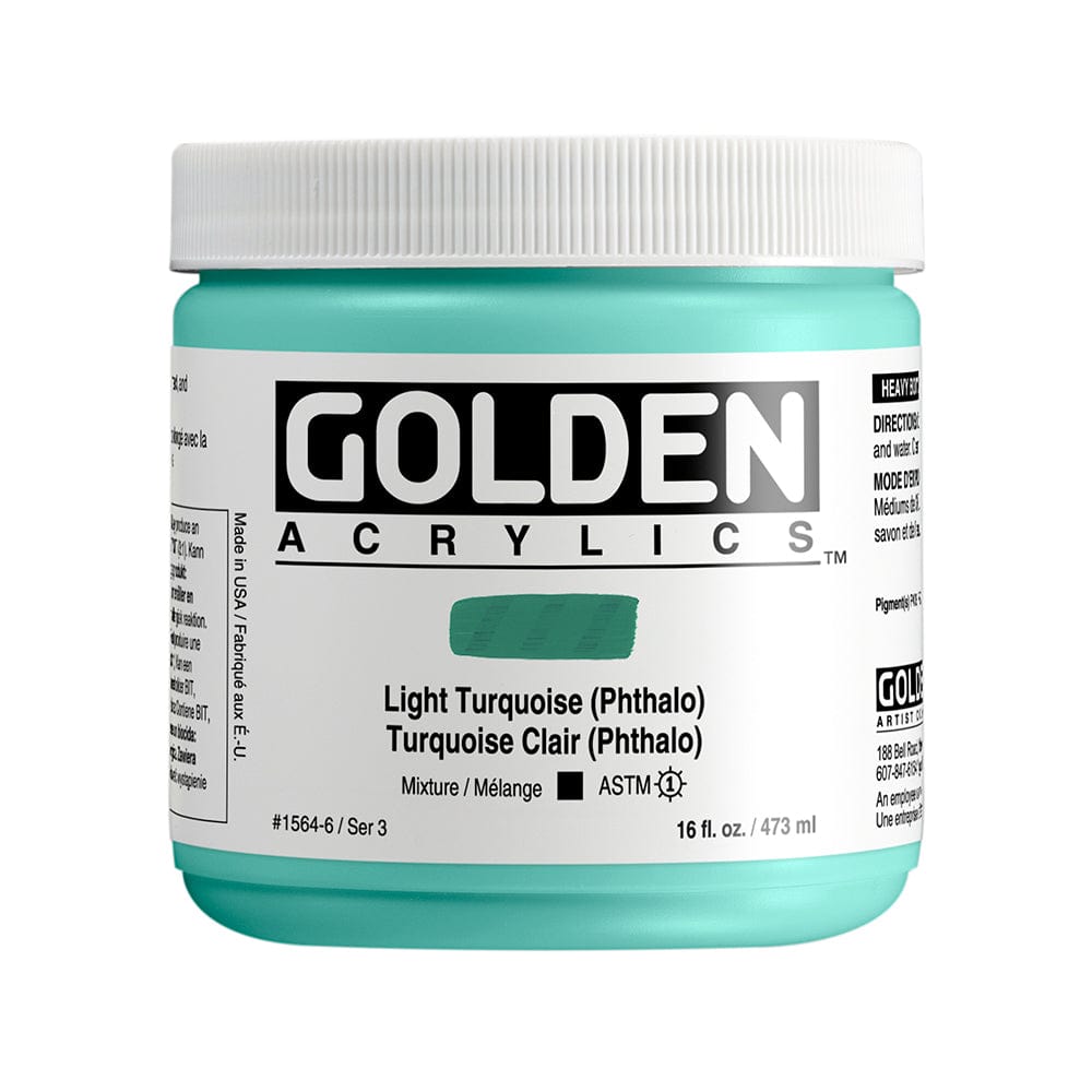 Golden Heavy Body 473ml Light Turquoise (Phthalo)