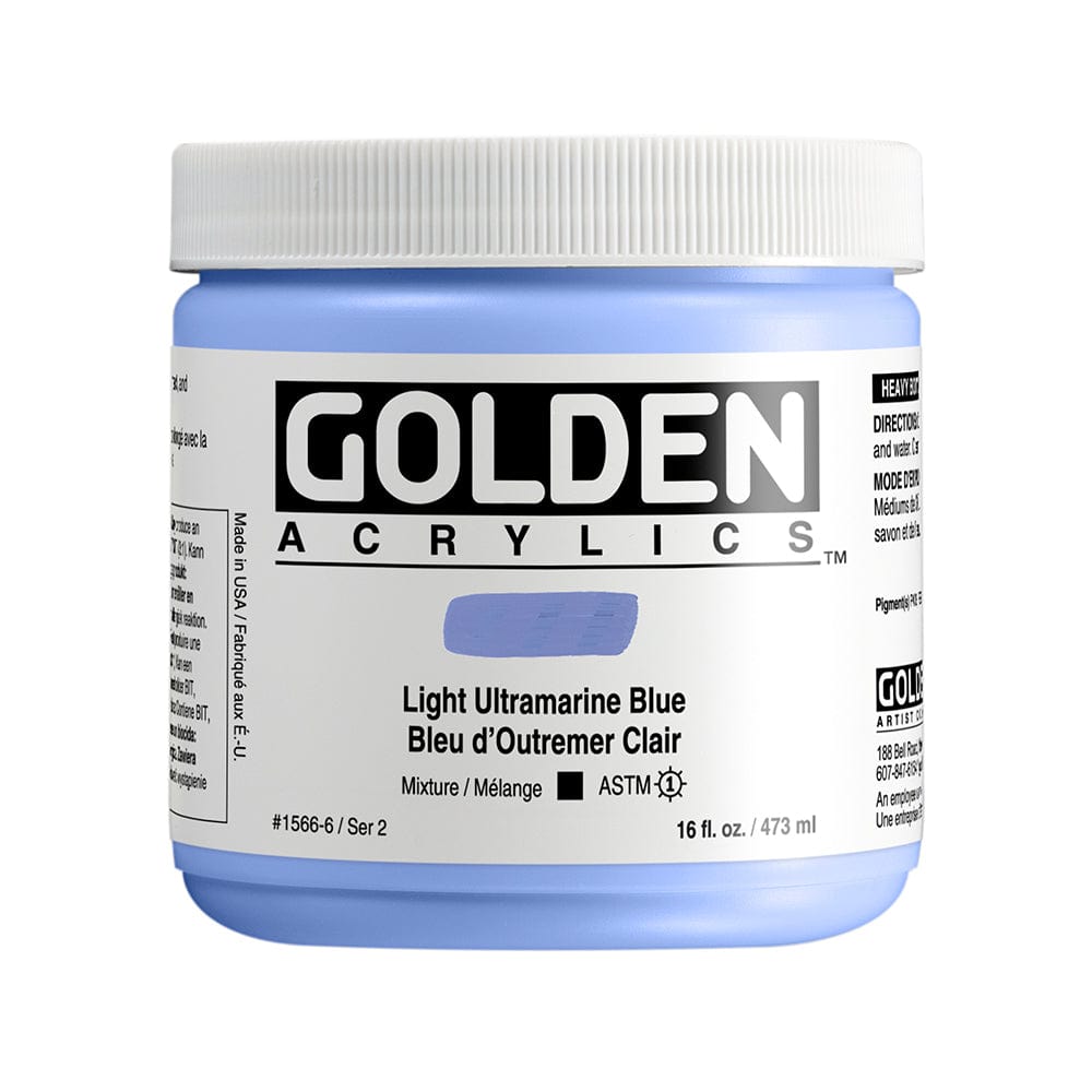 Golden Heavy Body 473ml Light Ultramarine Blue
