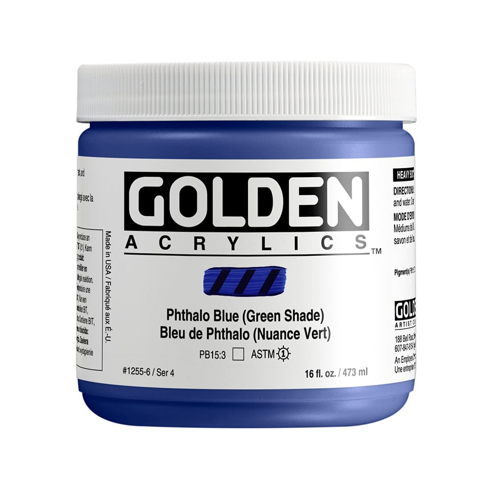 Golden Heavy Body 473ml Phthalo Blue (Green Shade)