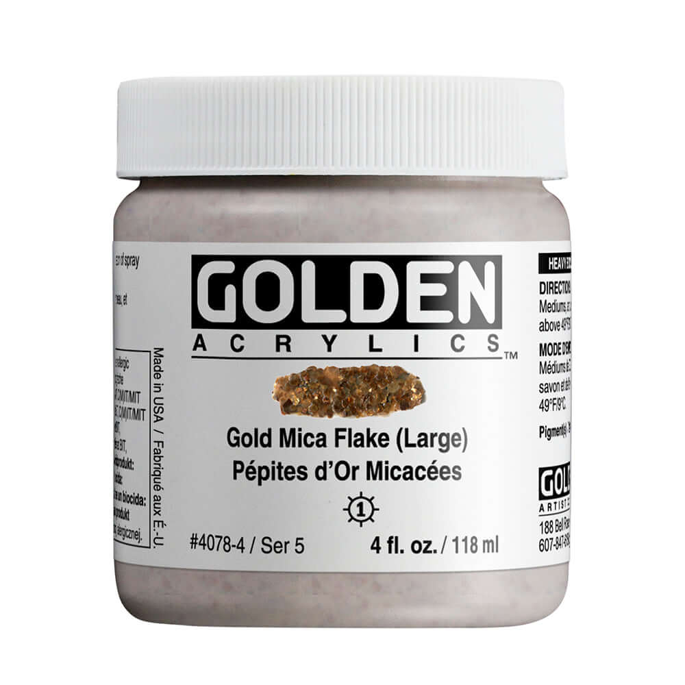 Golden Heavy Body Gold Mica Flake (Large)