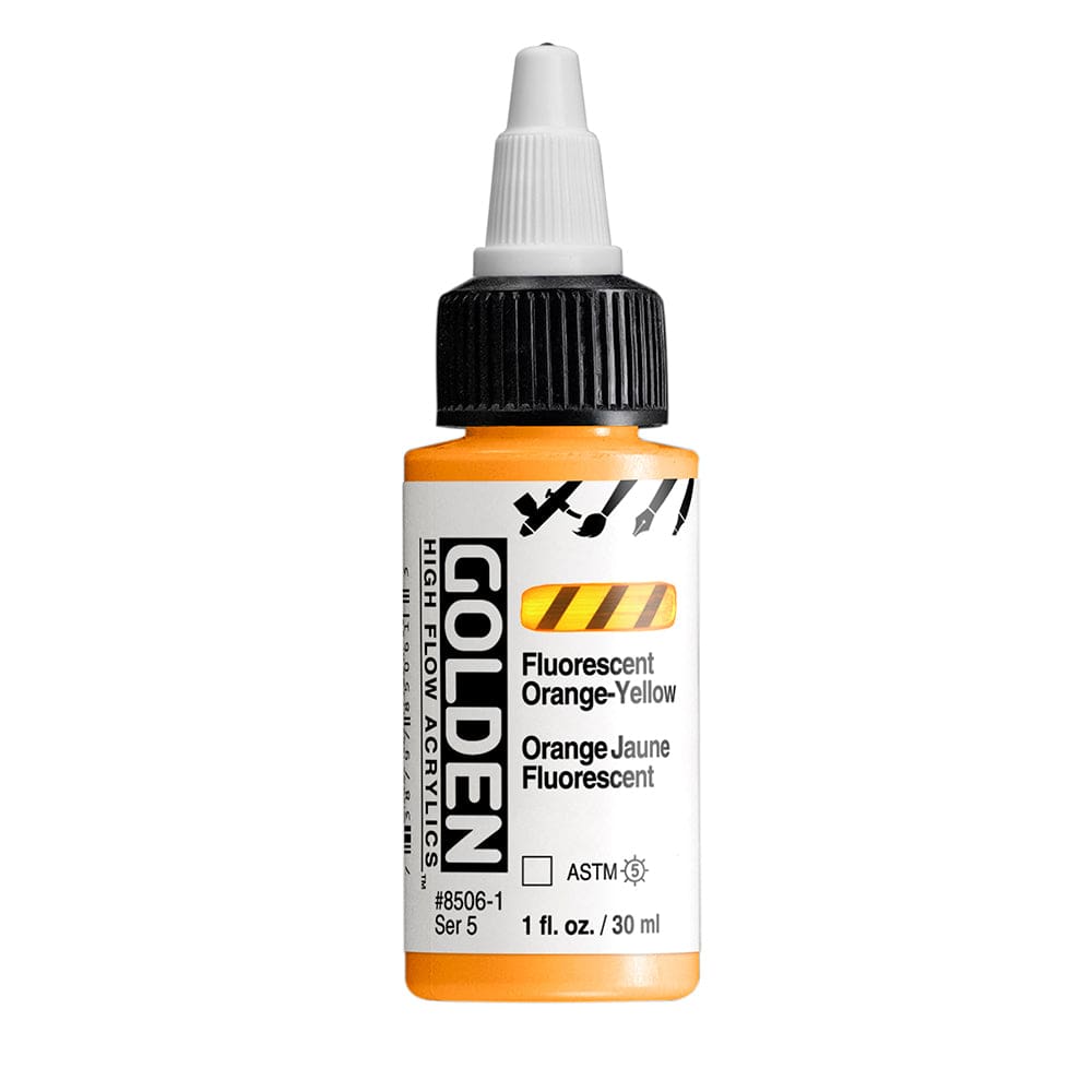 Golden High Flow 30ml Fluorescent Orange-Yellow