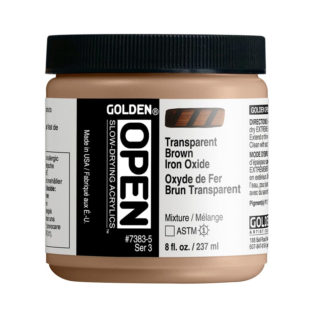 Golden Open 236ml Transparent Brown Iron Oxide