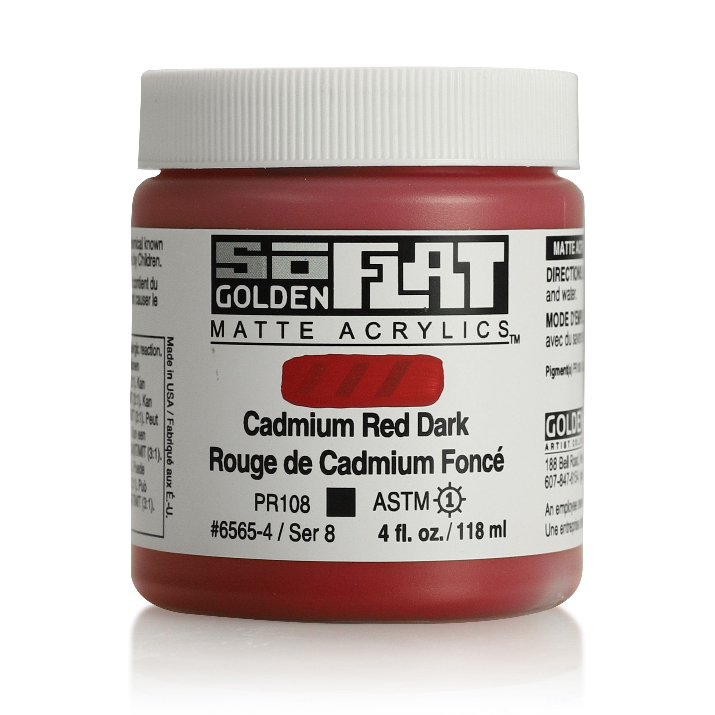 Golden SoFlat 118 ml Cadmium Red Dark