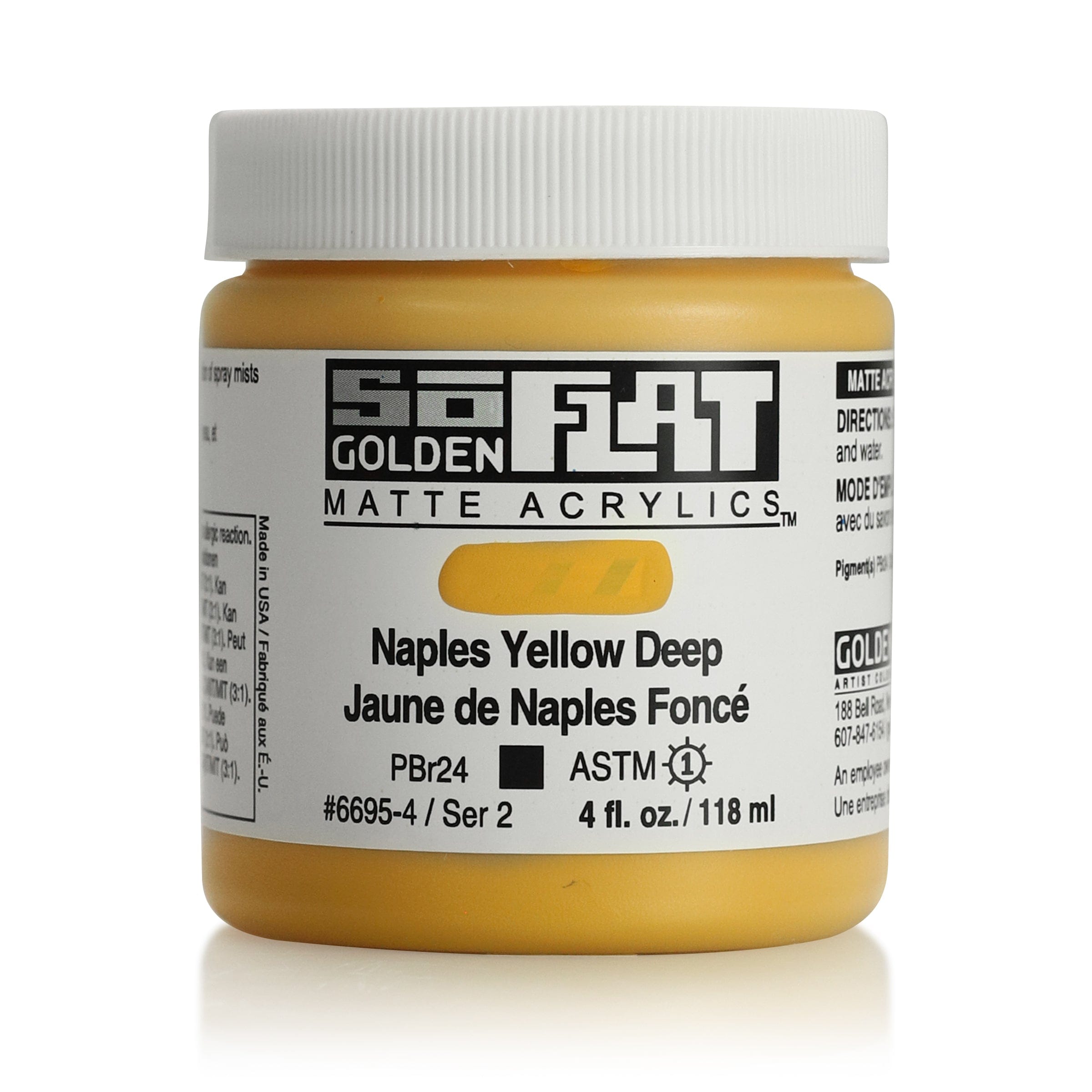 Golden SoFlat 118 ml Naples Yellow Deep