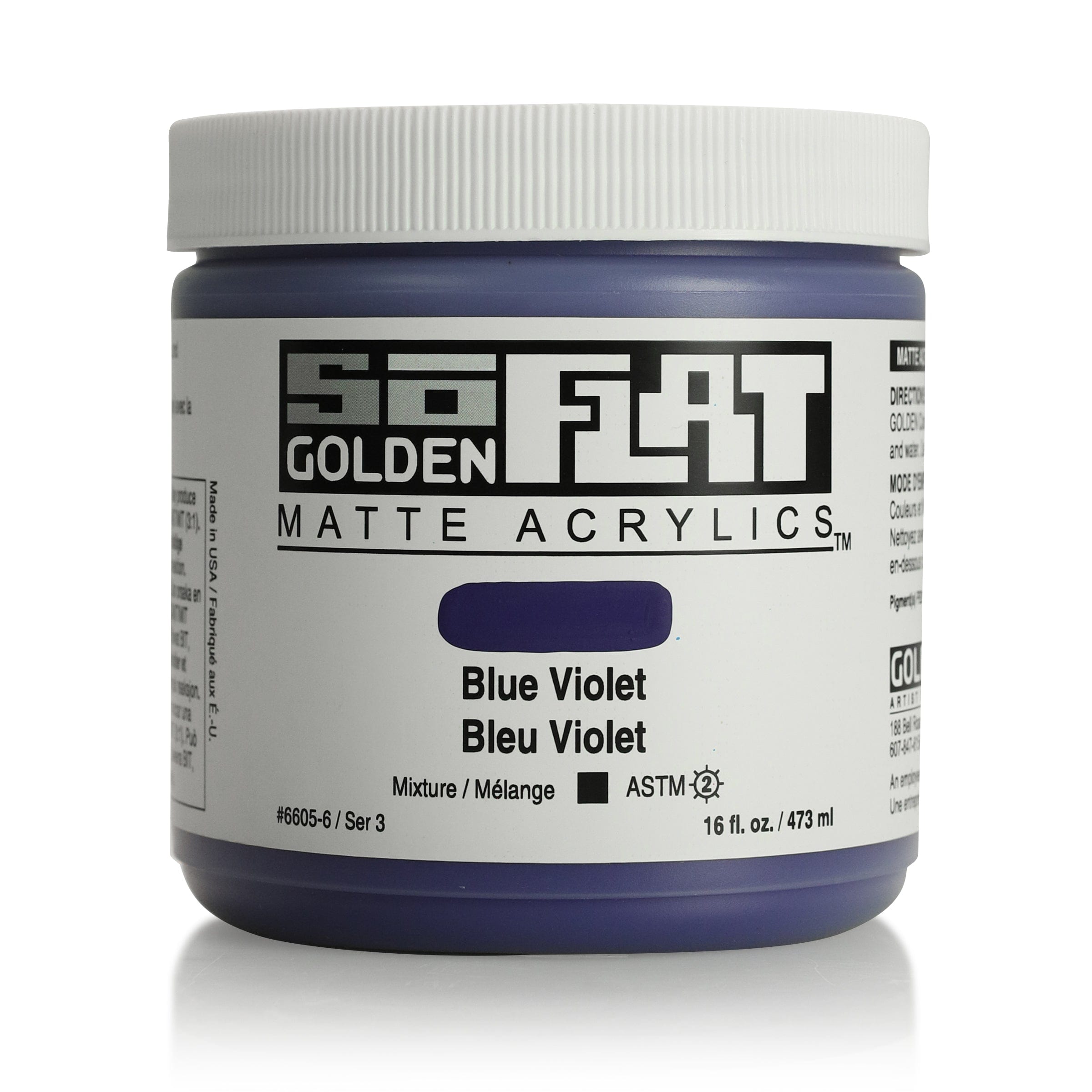 Golden SoFlat 473 ml Blue Violet
