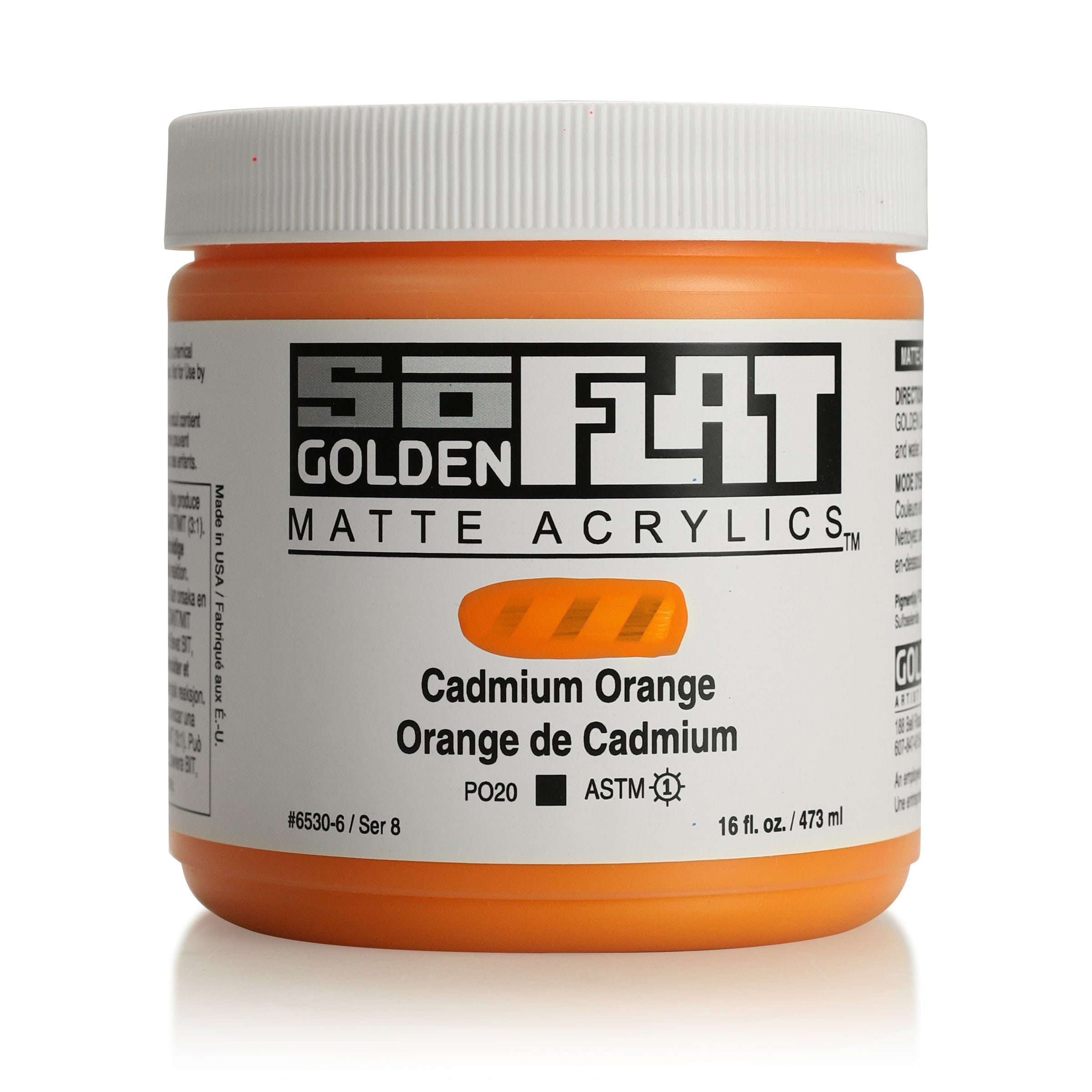 Golden SoFlat 473 ml Cadmium Orange