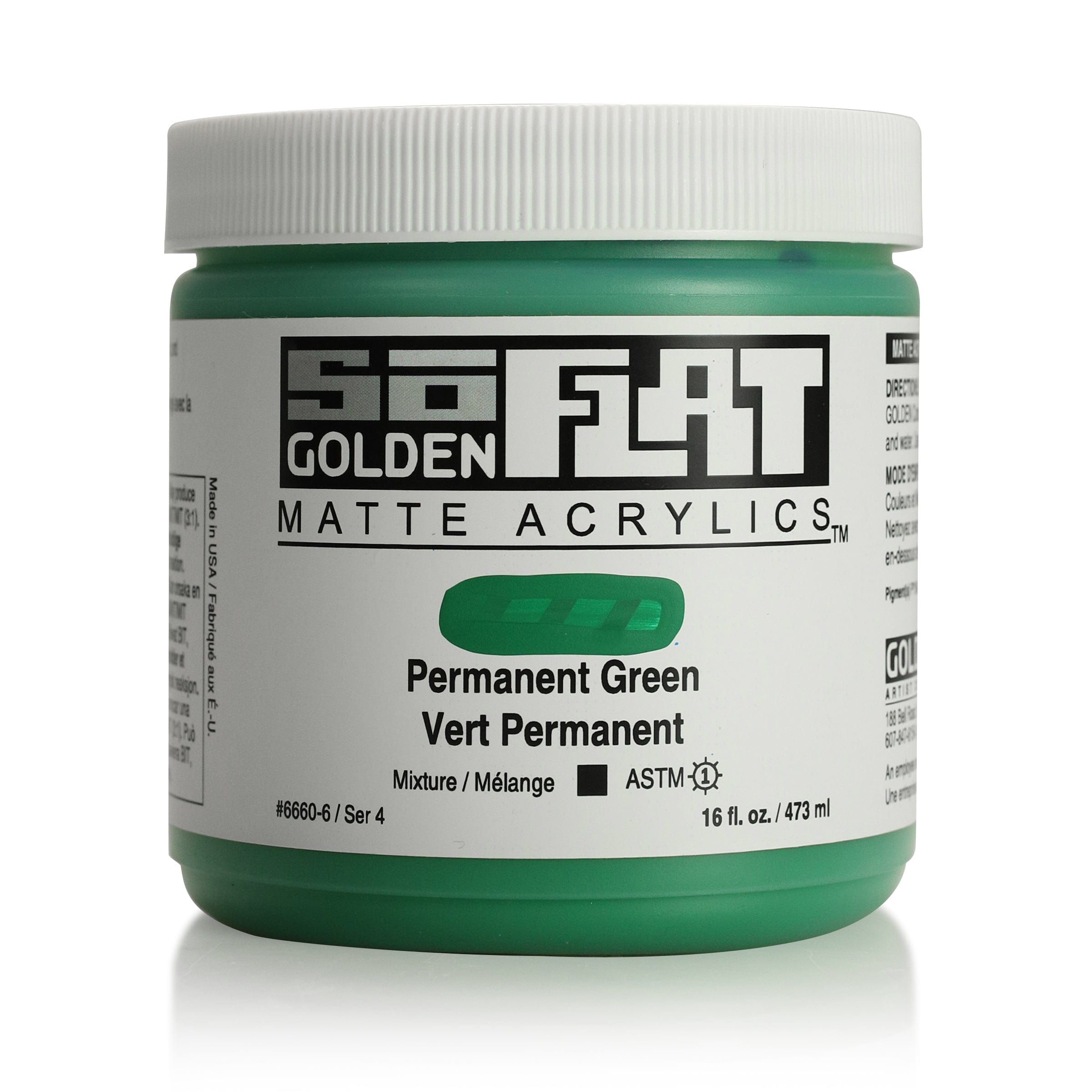 Golden SoFlat 473 ml Permanent Green