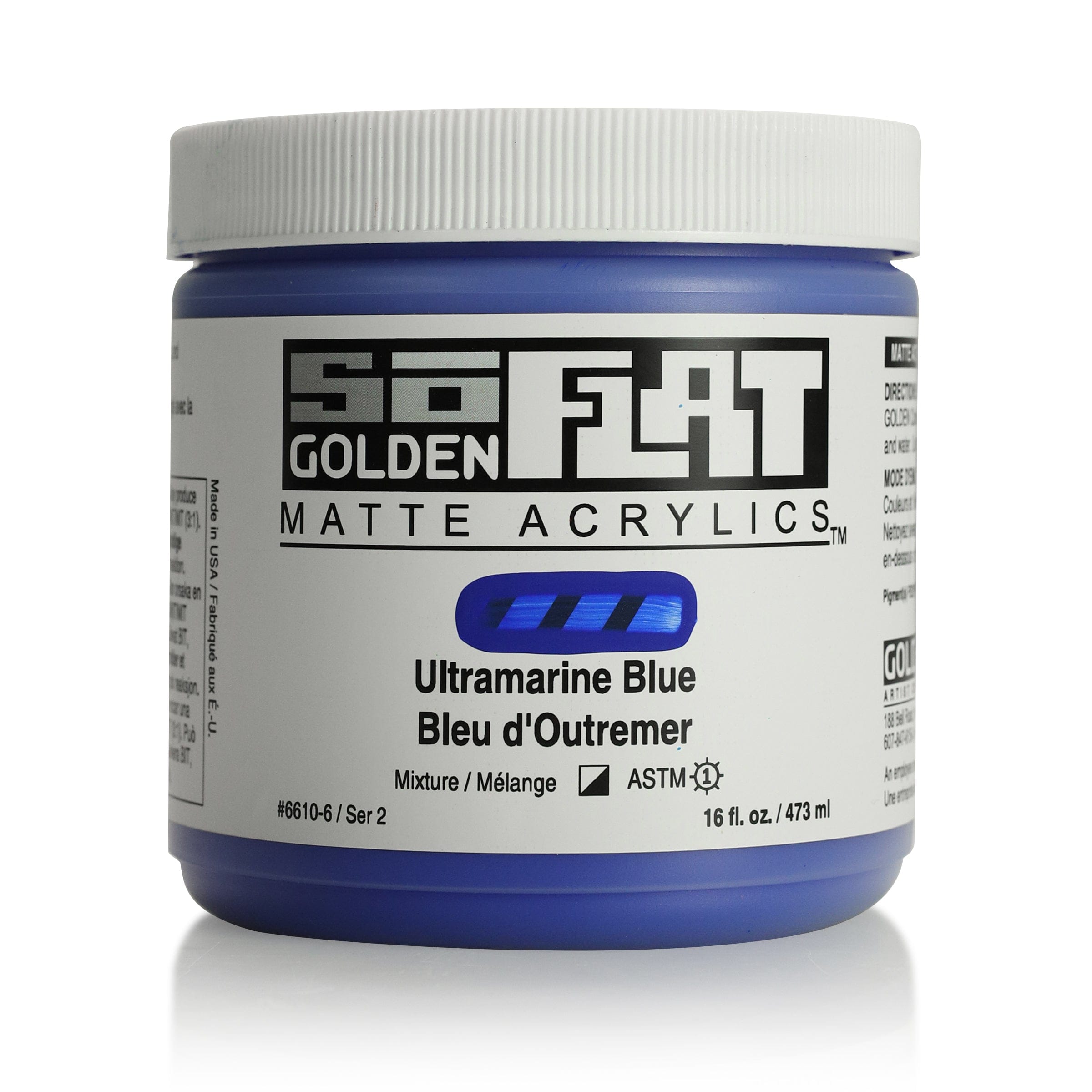 Golden SoFlat 473 ml Ultramarine Blue