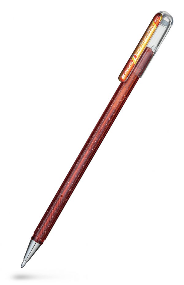 PENTEL K110 Hybrid Dual Metallic Gelroller Orange/Metallic gul