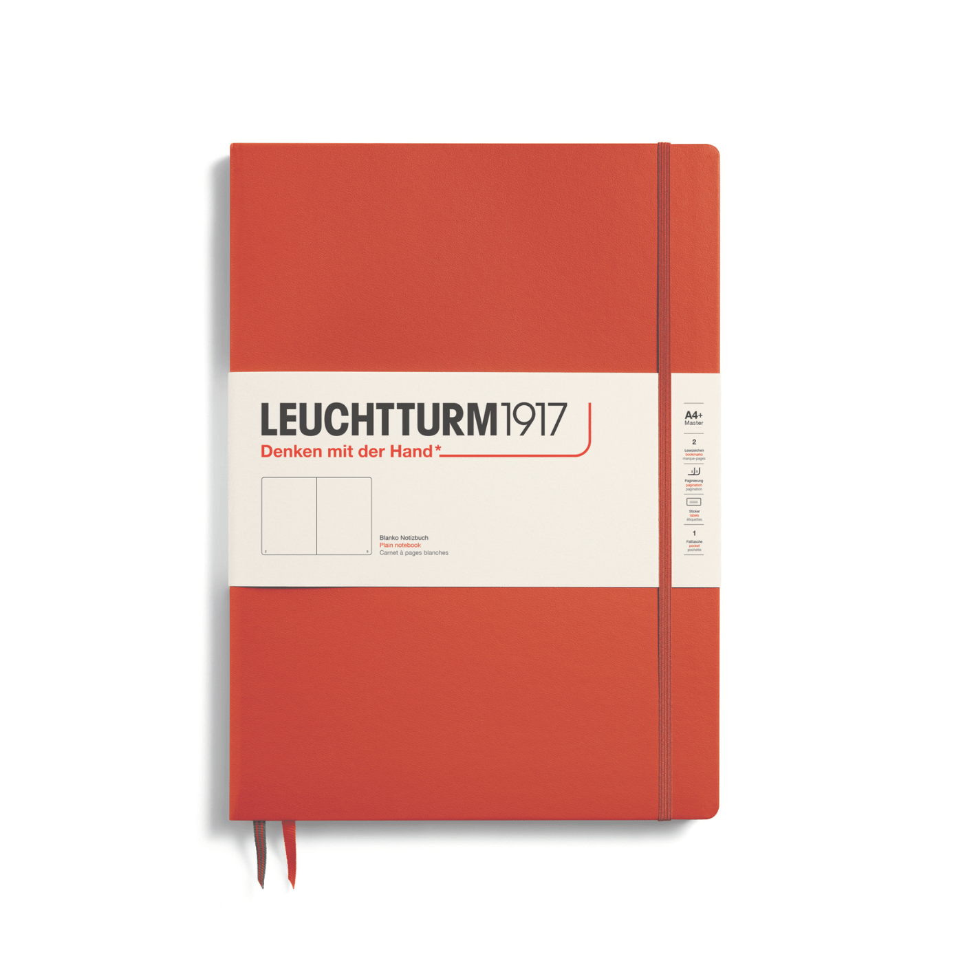 Leuchtturm 1917 Notesbog Leuchtturm1917 Notesbog Hardcover A4+ 121s Blank Fox Red