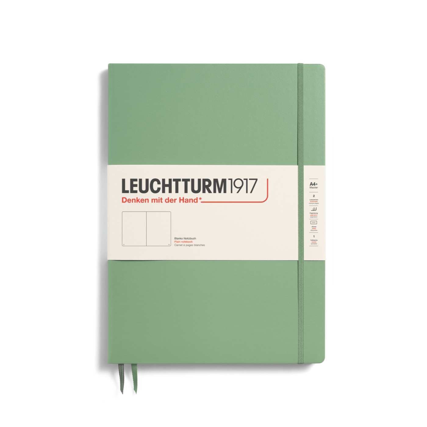 Leuchtturm 1917 Notesbog Leuchtturm1917 Notesbog Hardcover A4+ 121s Blank Sage