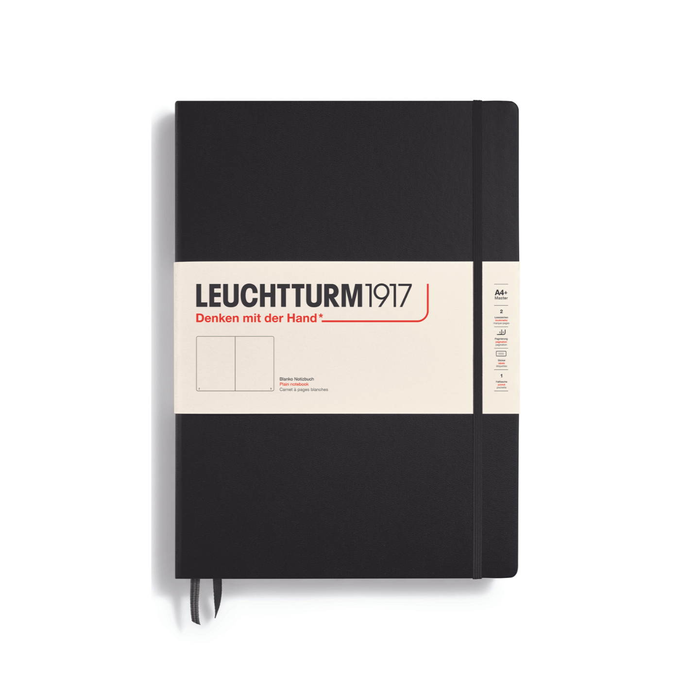 Leuchtturm 1917 Notesbog Leuchtturm1917 Notesbog Hardcover A4+ 233s Blank Black