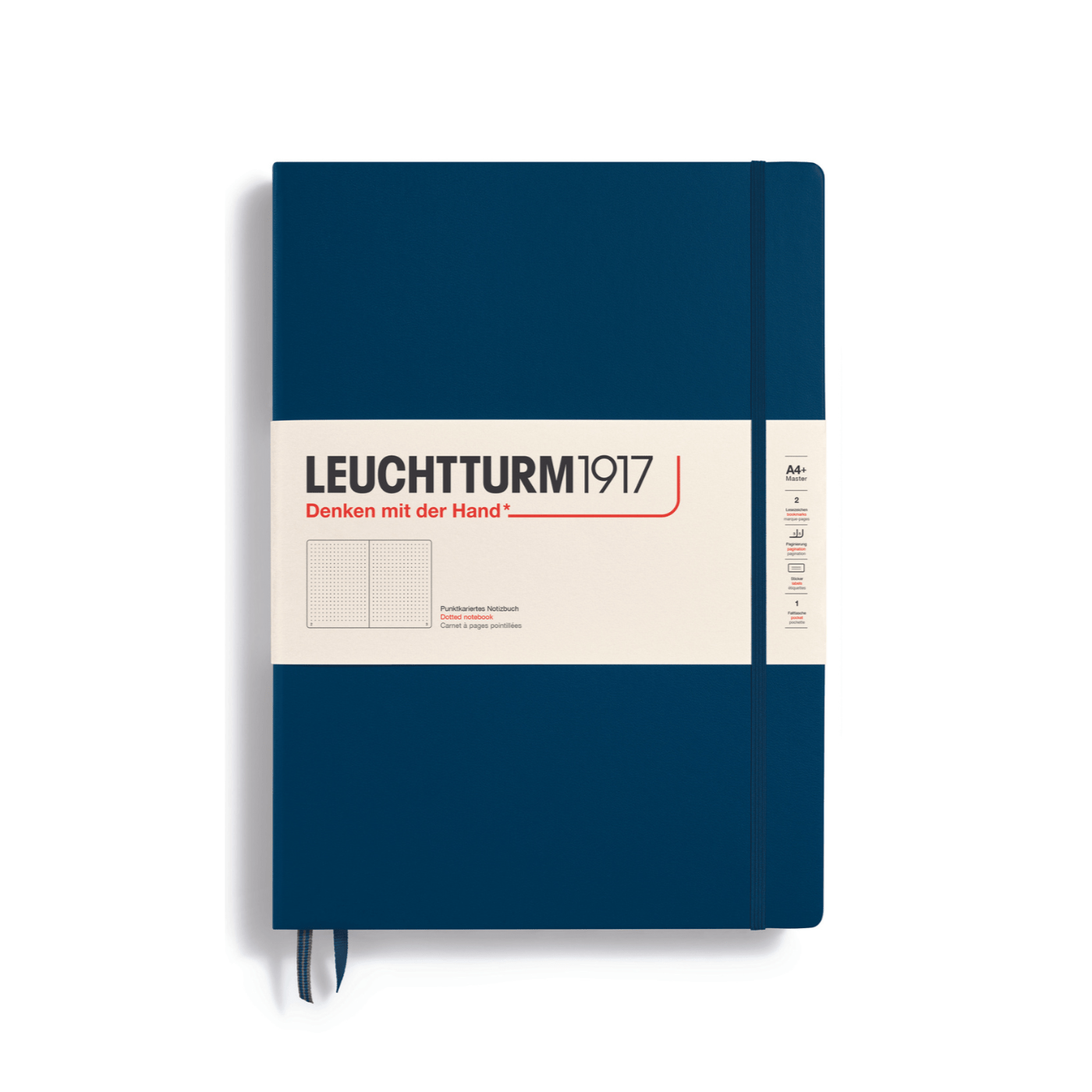 Leuchtturm 1917 Notesbog Leuchtturm1917 Notesbog Hardcover A4+ 233s Prikket Navy