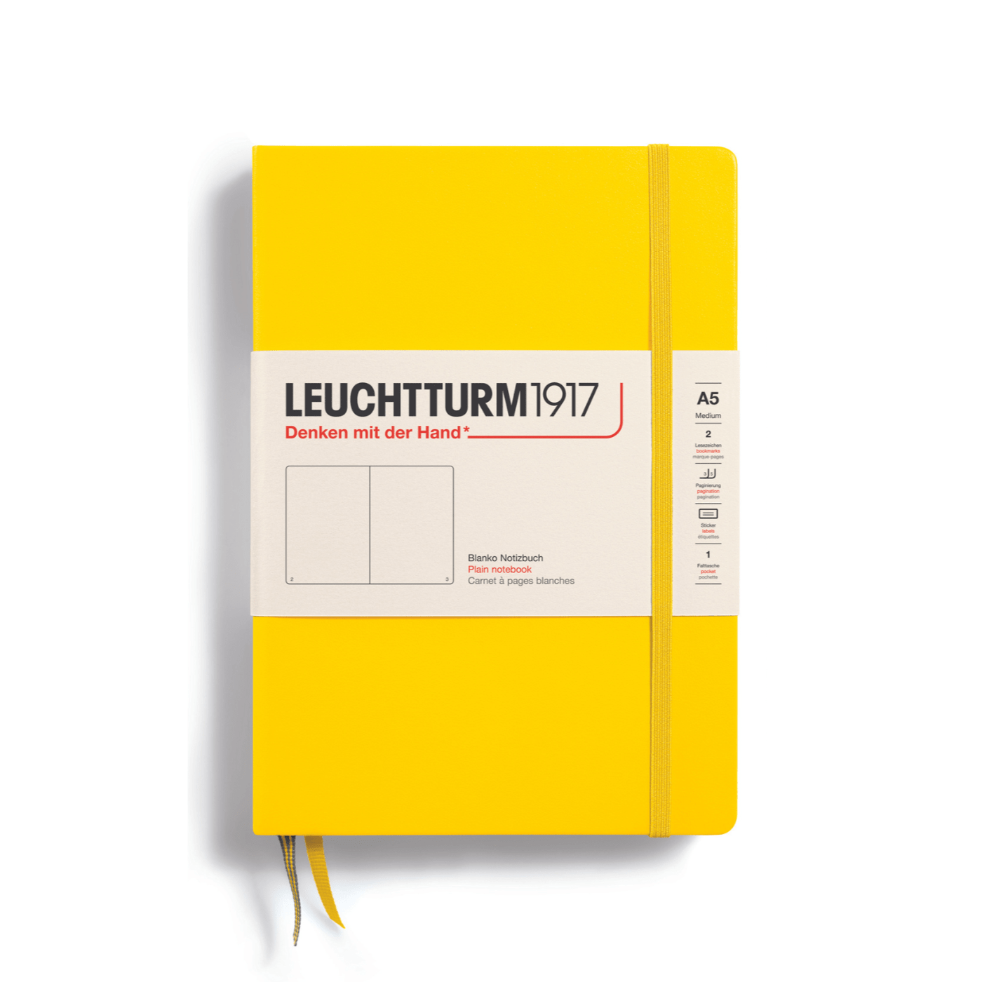 Leuchtturm 1917 Notesbog Leuchtturm1917 Notesbog Hardcover A5 249s Blank Lemon