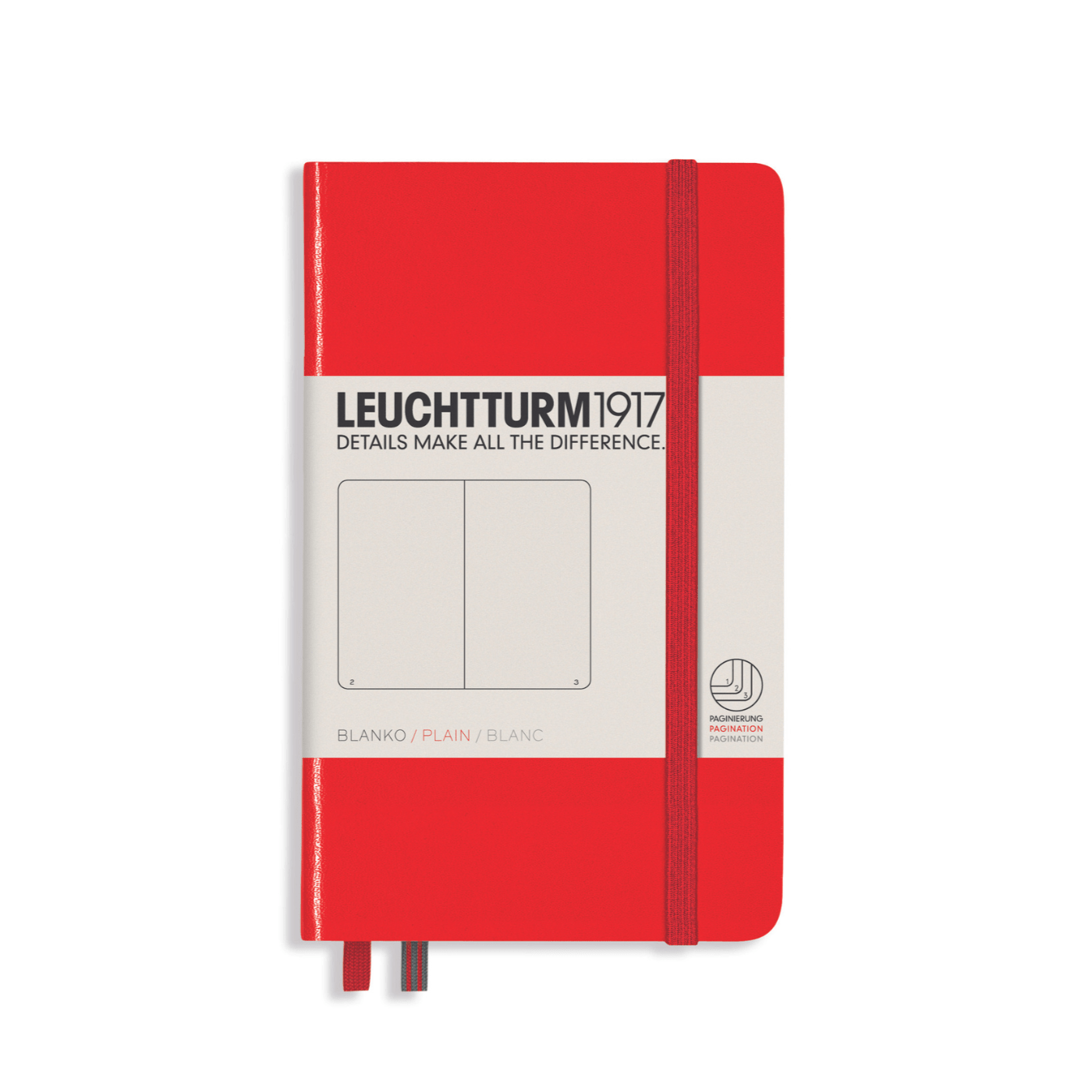 Leuchtturm 1917 Notesbog Leuchtturm1917 Notesbog Hardcover A6 185s Blank Red