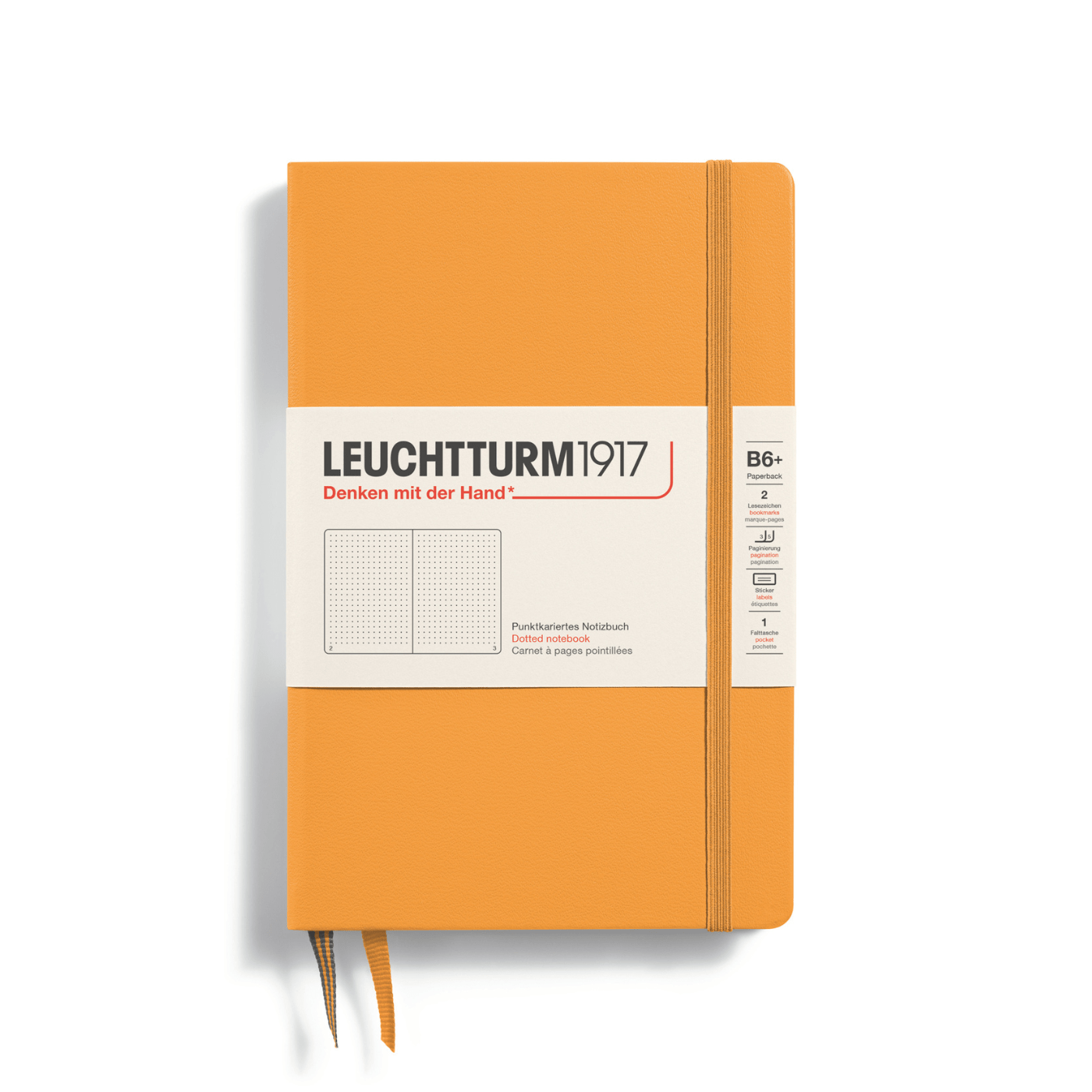 Leuchtturm 1917 Notesbog Leuchtturm1917 Notesbog Hardcover B6+ 219s Prikket Rising Sun